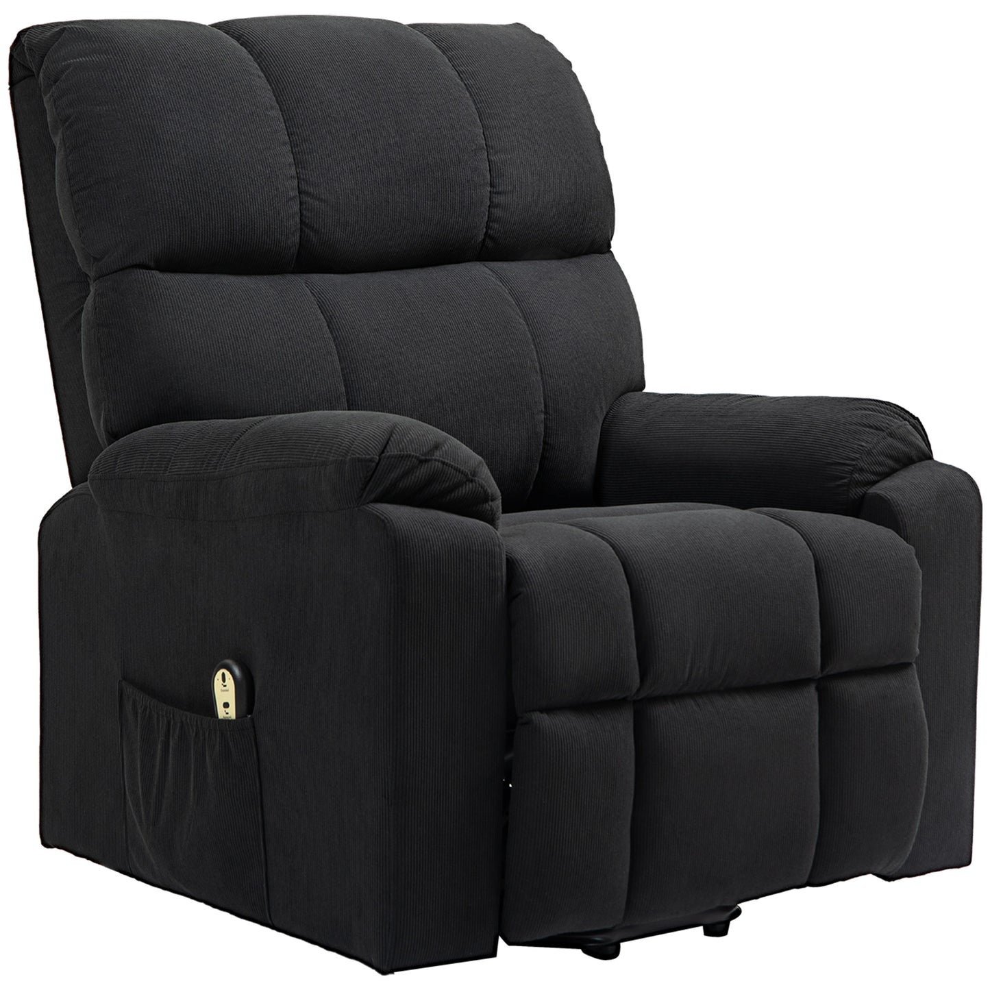 HOMCOM Lift Chair for Seniors, Microfibre Upholstered Electric Recliner Chair with Remote, Quick Assembly, Grey