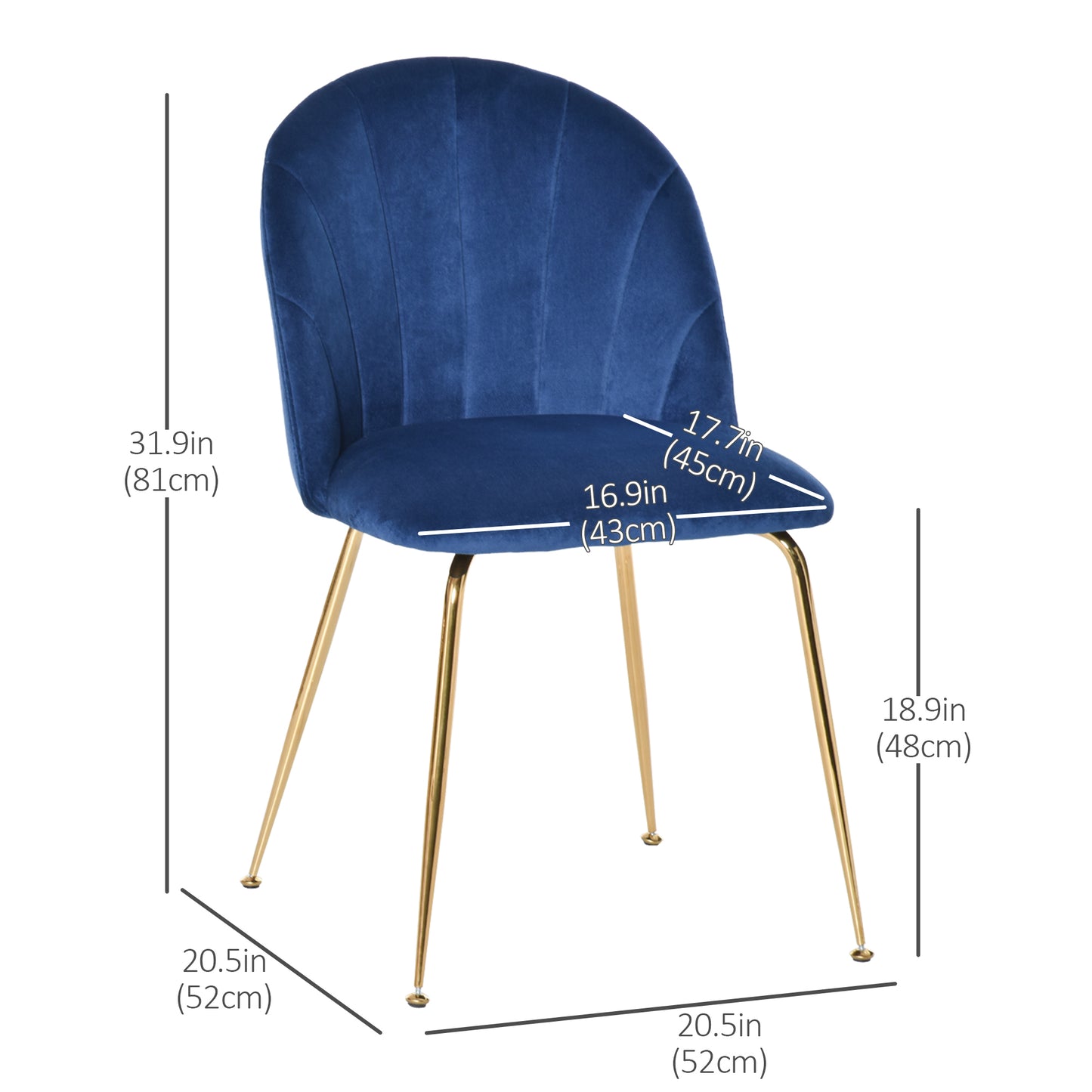 HOMCOM living room modern mid century accent fabric restaurant Lounge elegant side seat comfortable indoor furniture padded kitchen