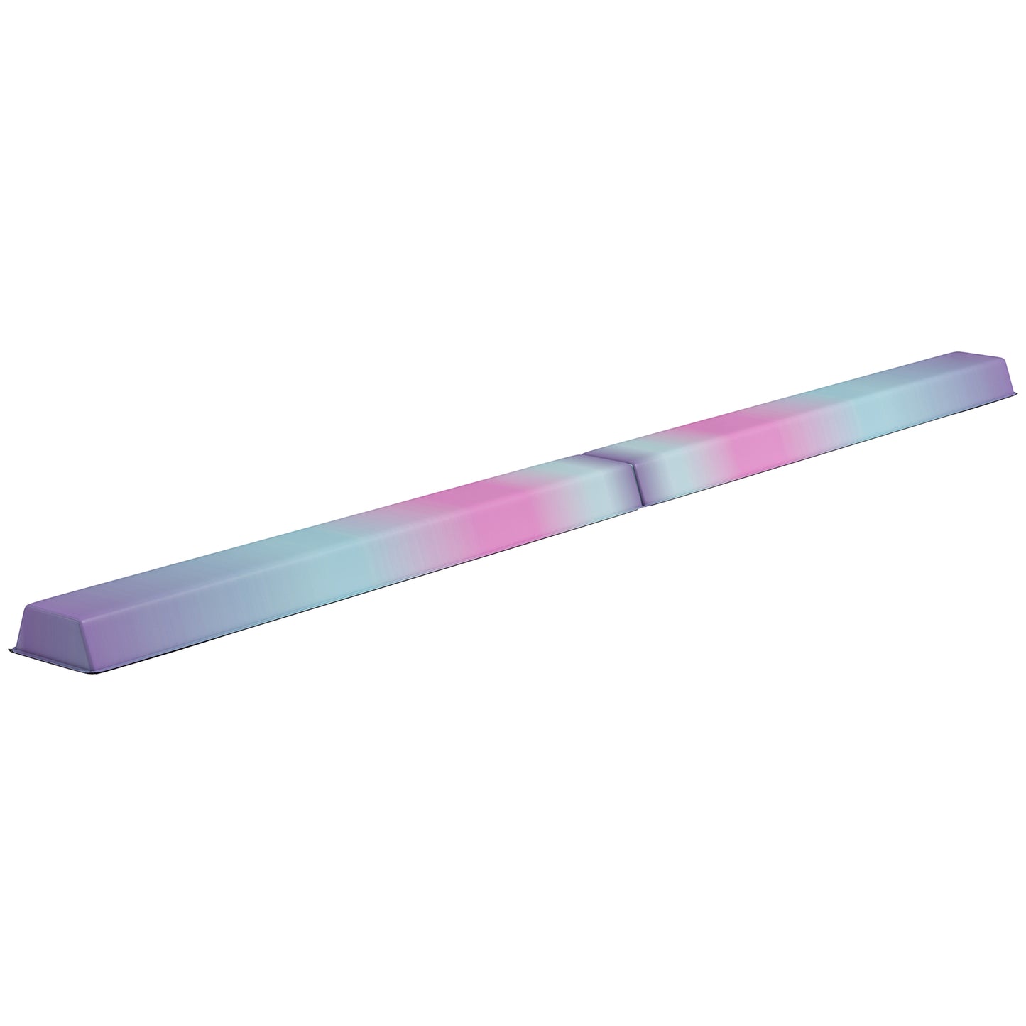 Soozier 7.7ft Folding Balance Beam, Gymnastics Equipment with Anti-Slip Bottom for Kids Home Training, Multicolour
