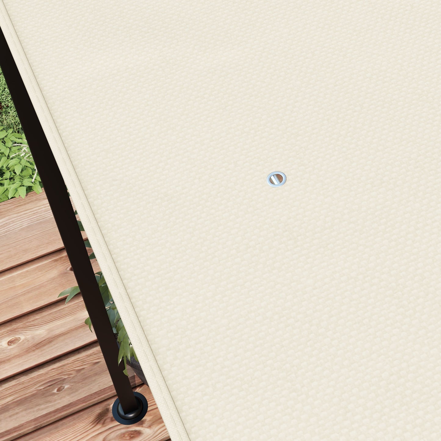 Pergola Canopy Replacement, Pergola Shade Cover for 10' x 10' Pergola (Outsunny 84C-038 Series), Dark Grey