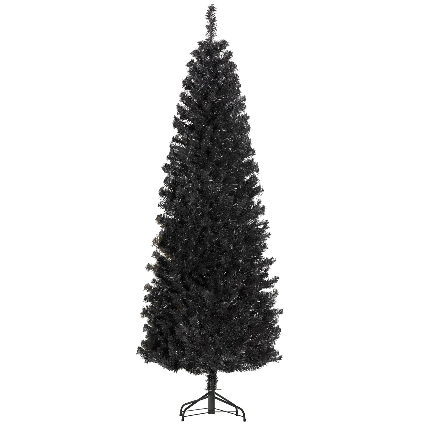 HOMCOM 4FT Artificial Christmas Tree Holiday Xmas Holiday Pencil Tree Decoration with Automatic Open for Home Party, Pink