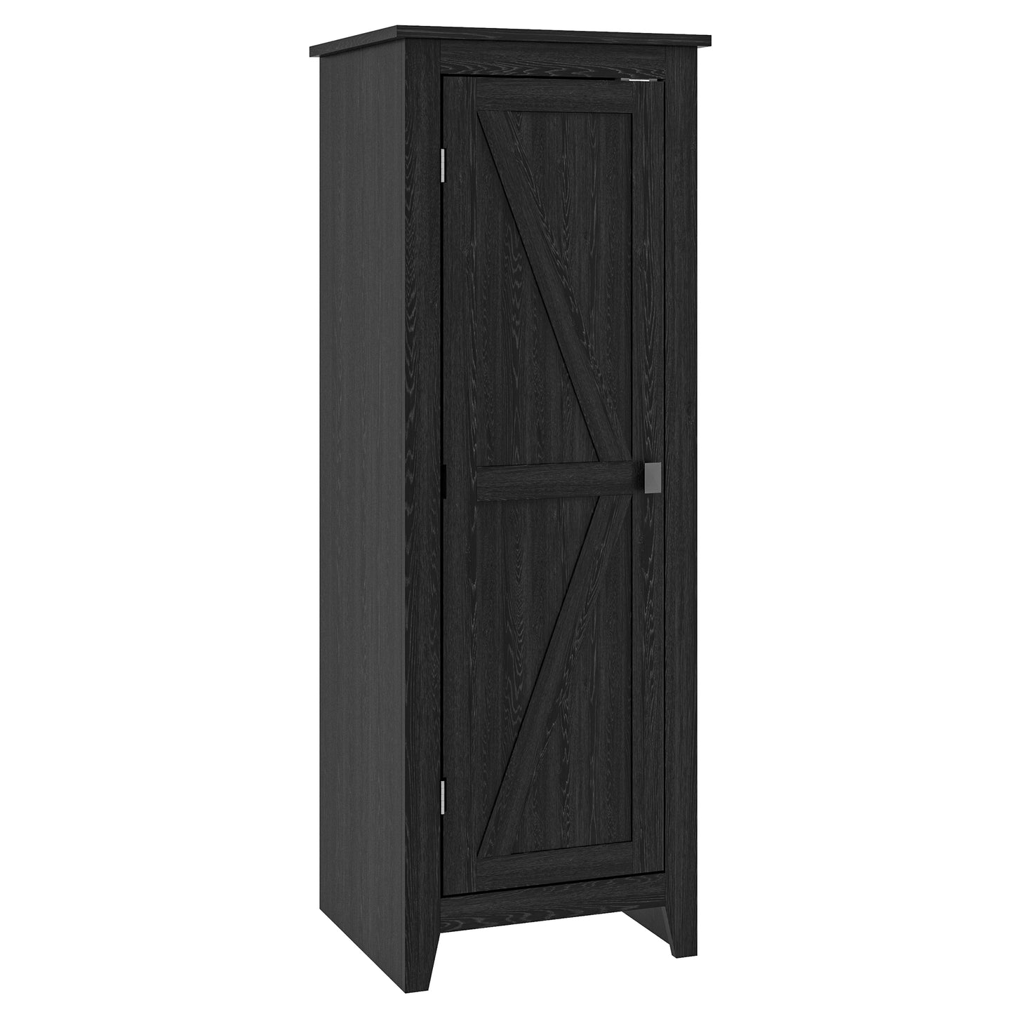 HOMCOM 48" Farmhouse Kitchen Pantry Storage Cabinet with Barn Door, Kitchen Pantry Cabinet with Adjustable Shelves, Natural