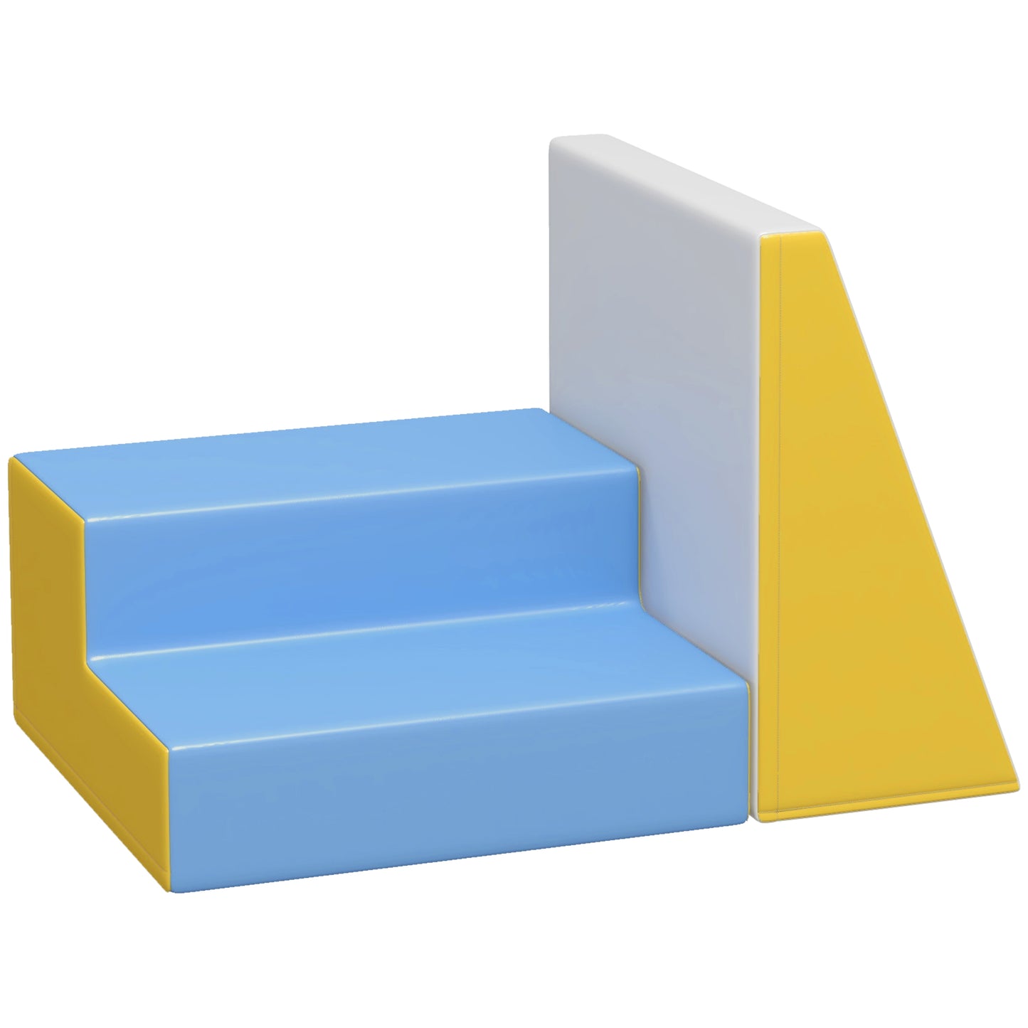 Soozier 2-Piece Climb and Crawl Activity Soft Play Set, Secure Foam Blocks Playset for Toddler Preschooler Babies Indoor, Activity Structure Play Equipment, Multi-colour