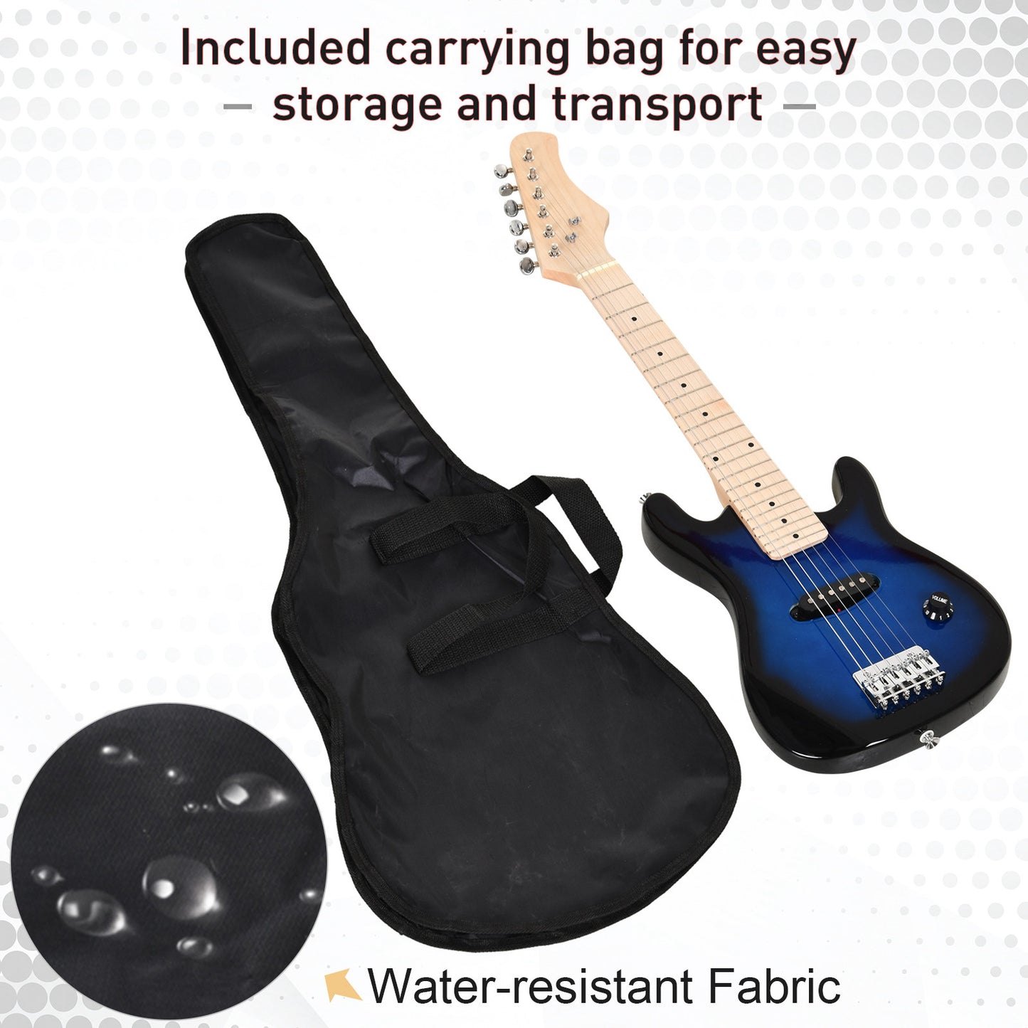 Soozier 39.5 Inch Acoustic Electric Guitar for Beginner with Strings, Beige Strap, 3 Picks and Case Bag, Wine Red