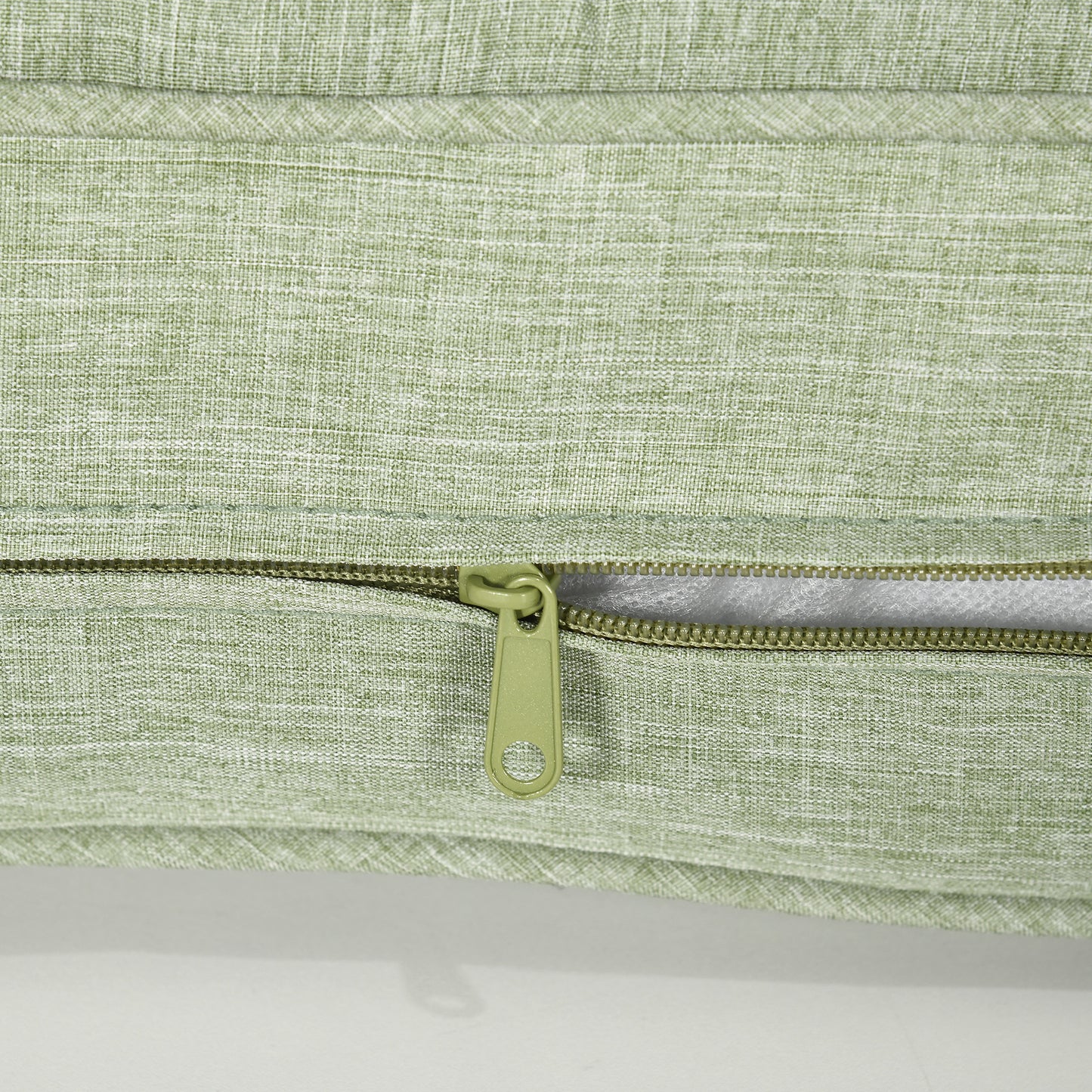 Outsunny Patio Chair Cushions, Thick Deep Seat Outdoor Seat Cushion with Back Cushion, Light Green