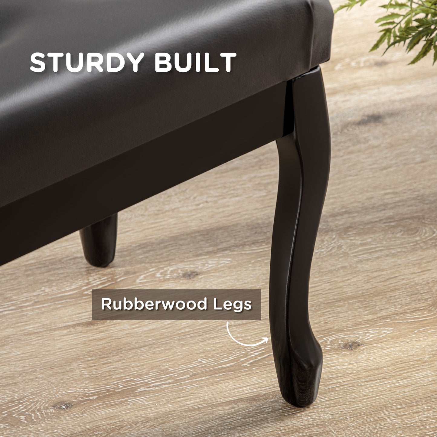HOMCOM Adjustable Piano Bench with Storage and Soft PU Leather Padded, with Enough Music Storage Design, Black