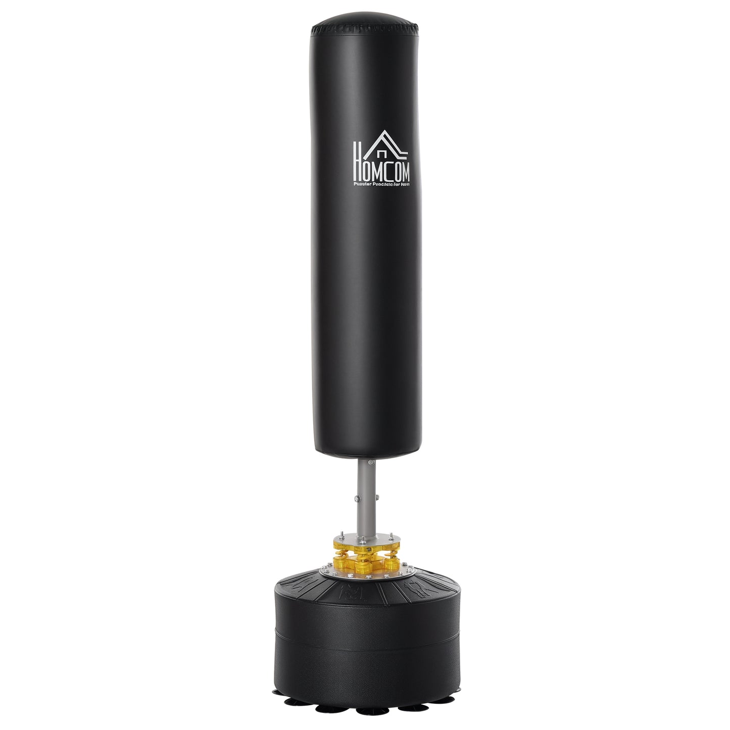 Soozier Freestanding Boxing Punch Bag Stand, Height Adjustable, with Fillable Base, Absorption Springs, Suction Cups