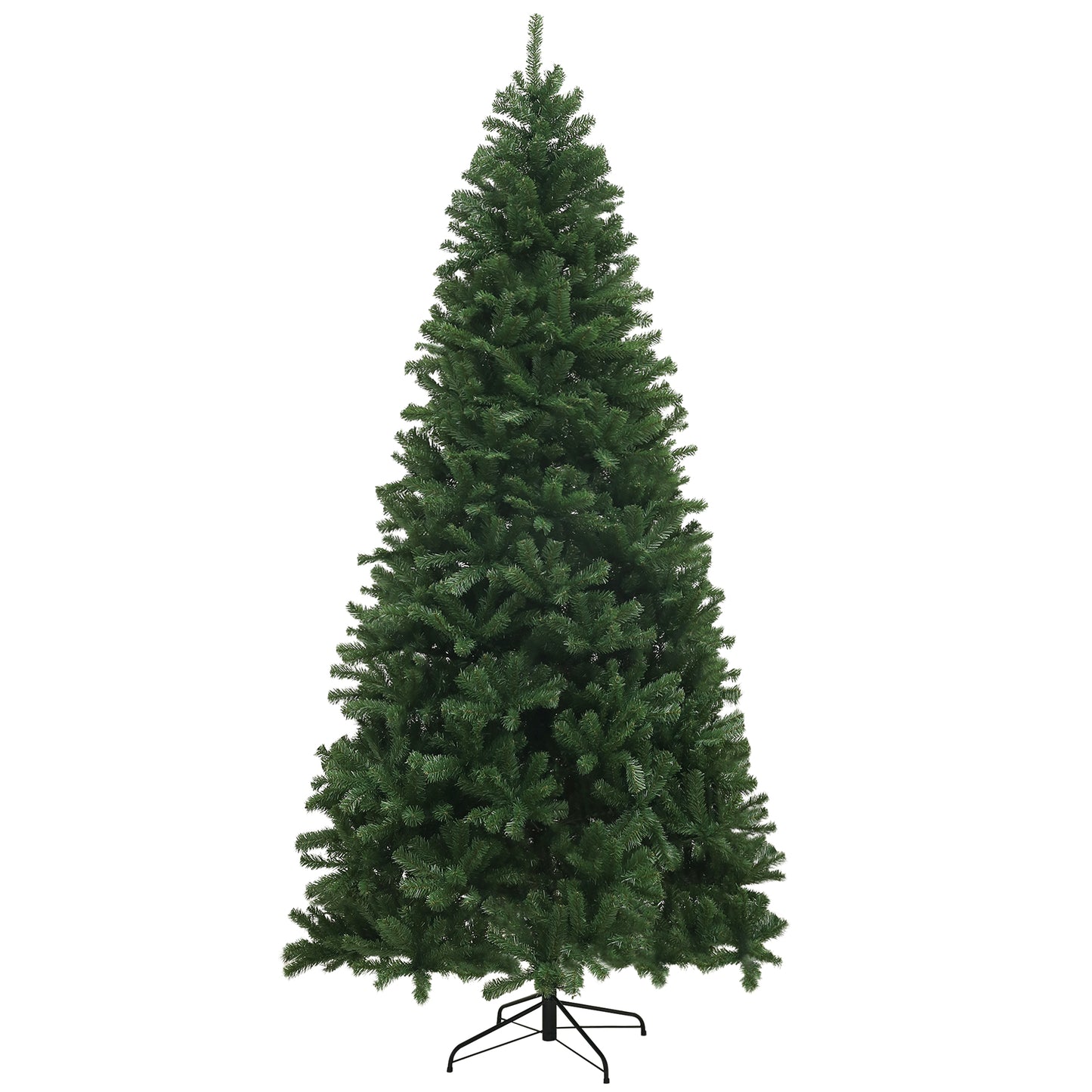 HOMCOM 6ft Artificial Christmas Trees with Auto Open and Steel Base, Green