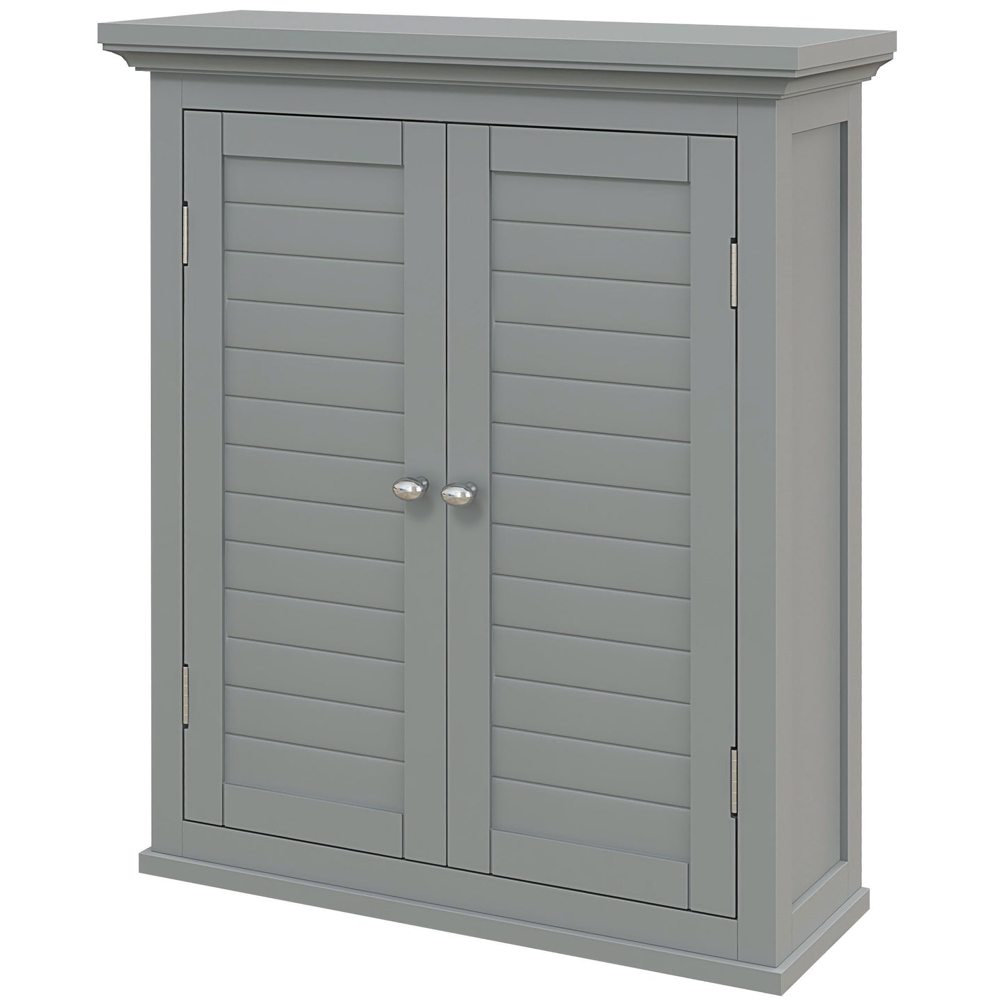 kleankin Over Toilet Storage Cabinet, Bathroom Wall Cabinet with Adjustable Shelf for Living Room and Entryway, White