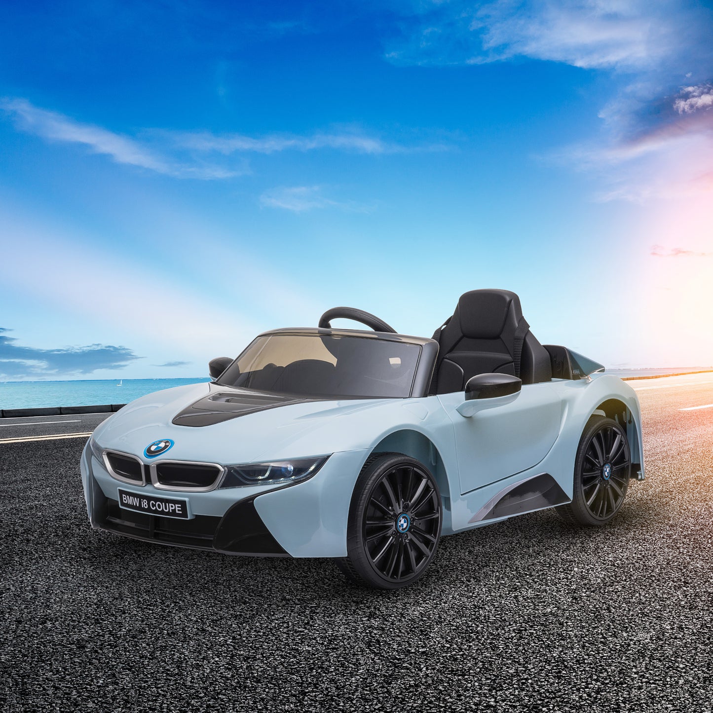 Aosom 6V Kids Electric Ride On Car BMW Coupe for 3-8 Years Old