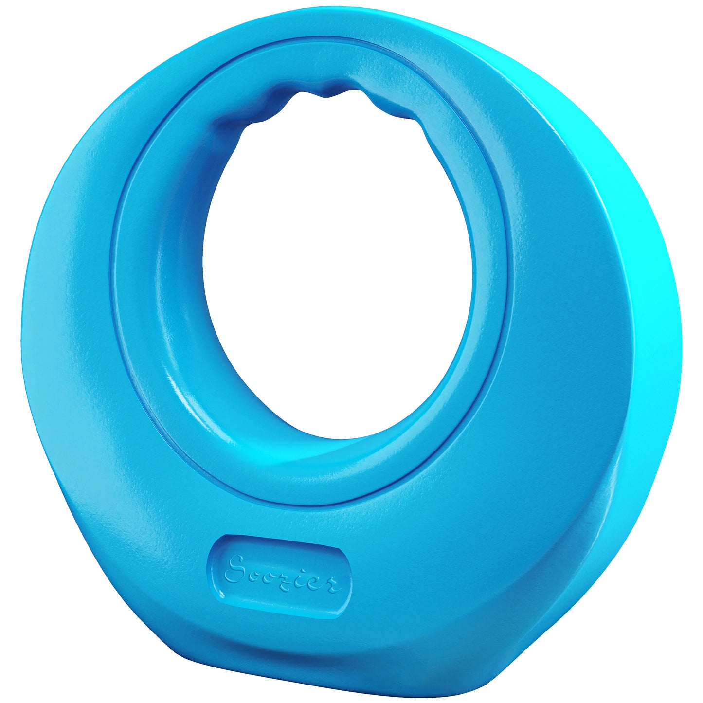 Soozier 13lbs Kettlebell, Soft Kettle Bell with Wide Handle for Home Gym Weight Lifting and Strength Training, Light Blue