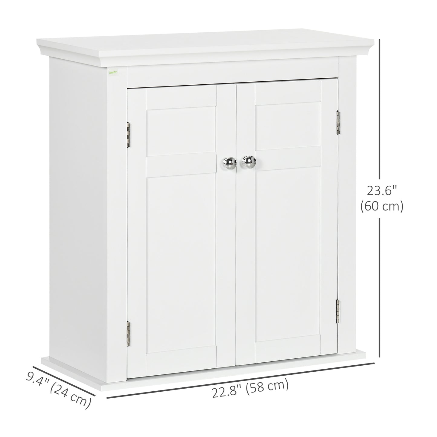 kleankin Bathroom Cabinet, Medicine Cabinet, Over Toilet Storage Cabinet with Adjustable Shelves for Entryway, Grey