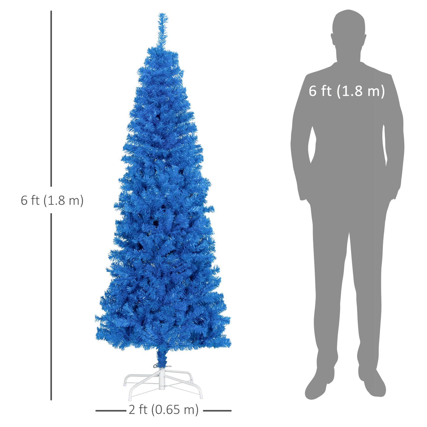HOMCOM 4FT Artificial Christmas Tree Holiday Xmas Holiday Pencil Tree Decoration with Automatic Open for Home Party, Pink