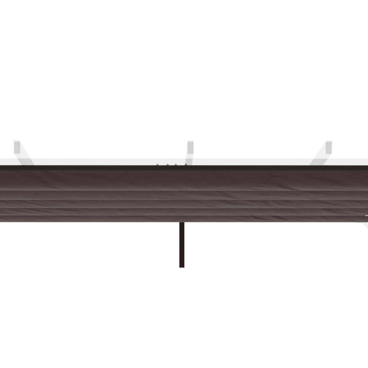 Outsunny Retractable Replacement Pergola Canopy for 10' x 10' Pergola, Pergola Cover Replacement, Cream White