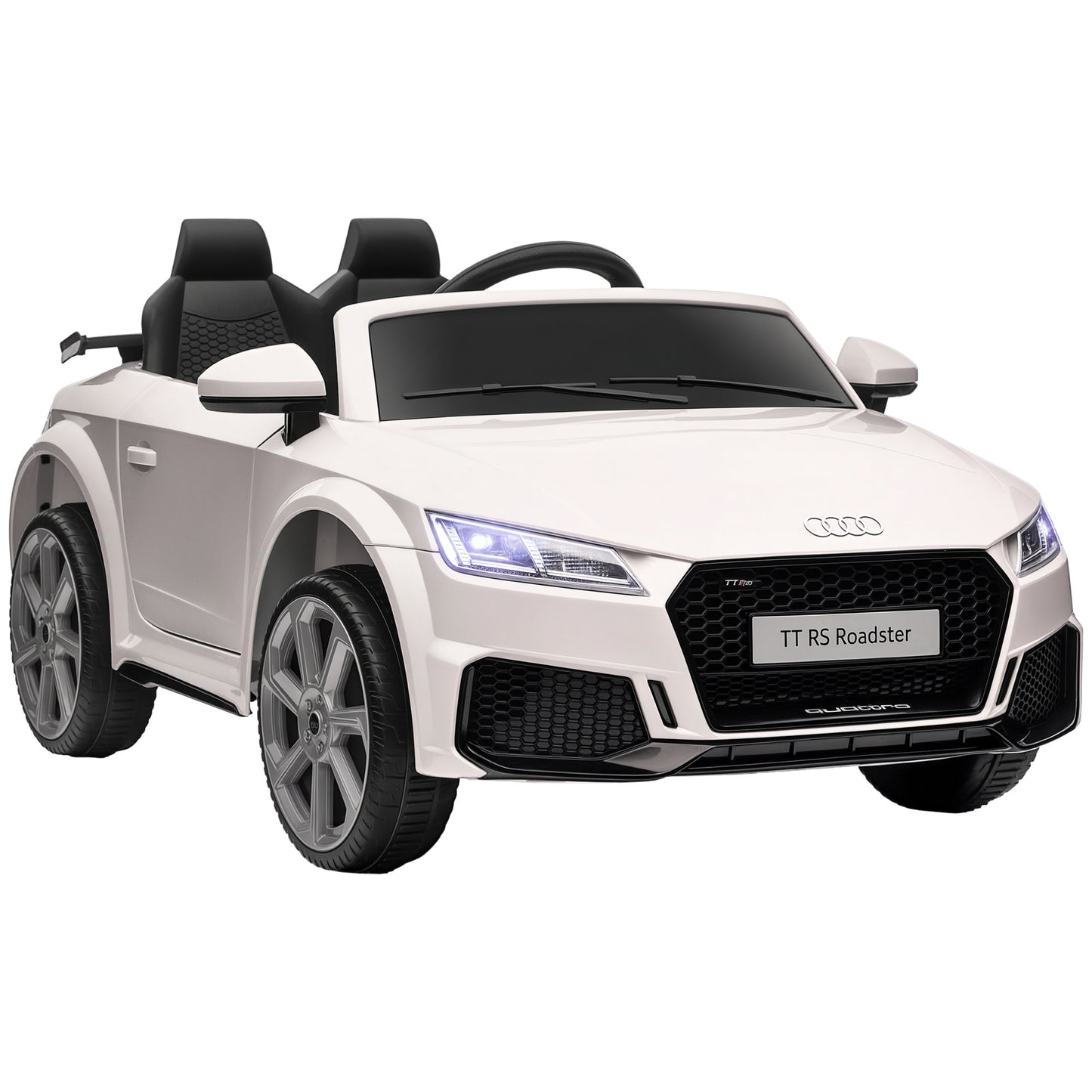 Aosom Officially Licensed Kids Ride-On Car 6V Battery Powered Vehicle Perfect Gift For Kids with Remote Control, Suspension Wheel, Adjustable Speed, White