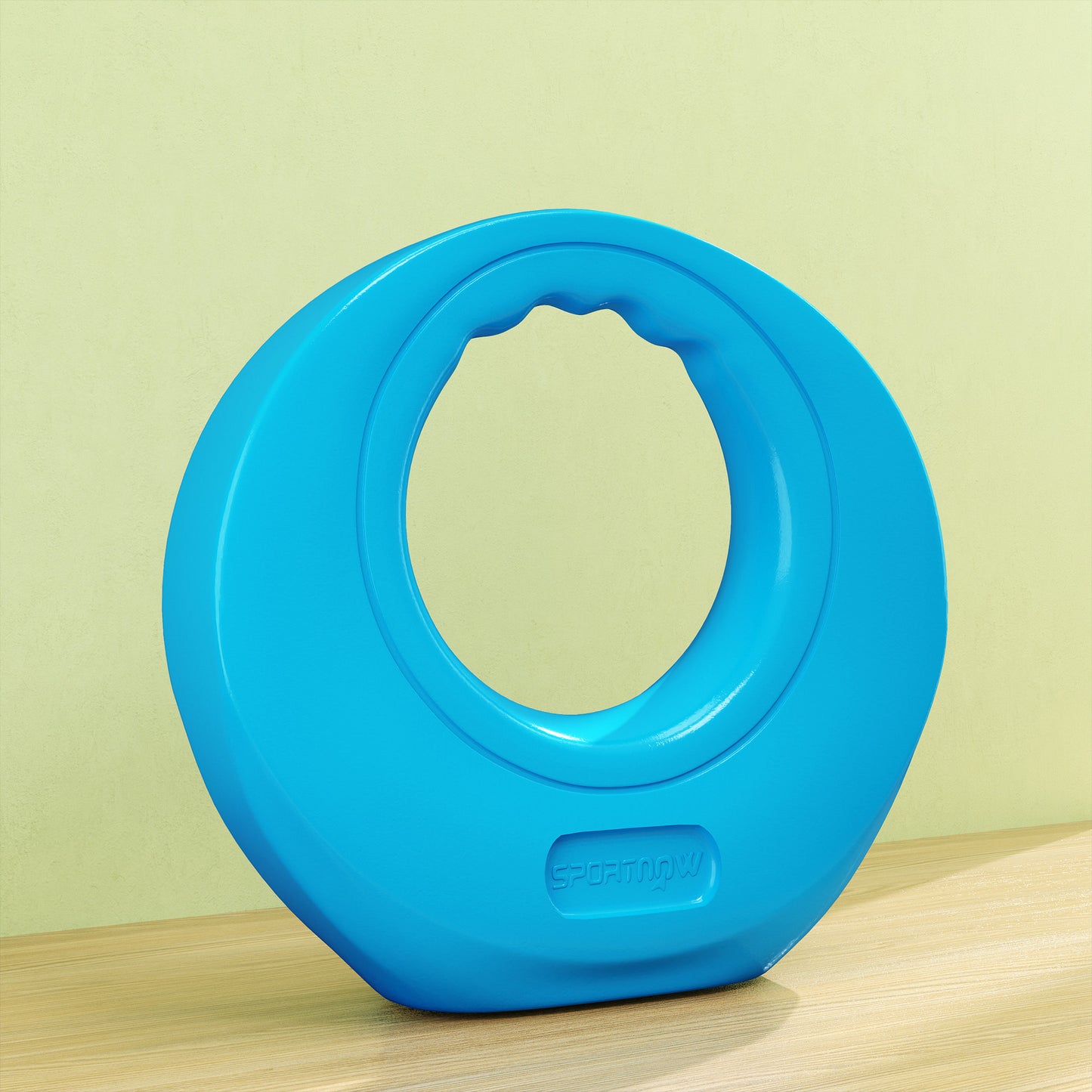 Soozier 13lbs Kettlebell, Soft Kettle Bell with Wide Handle for Home Gym Weight Lifting and Strength Training, Light Blue