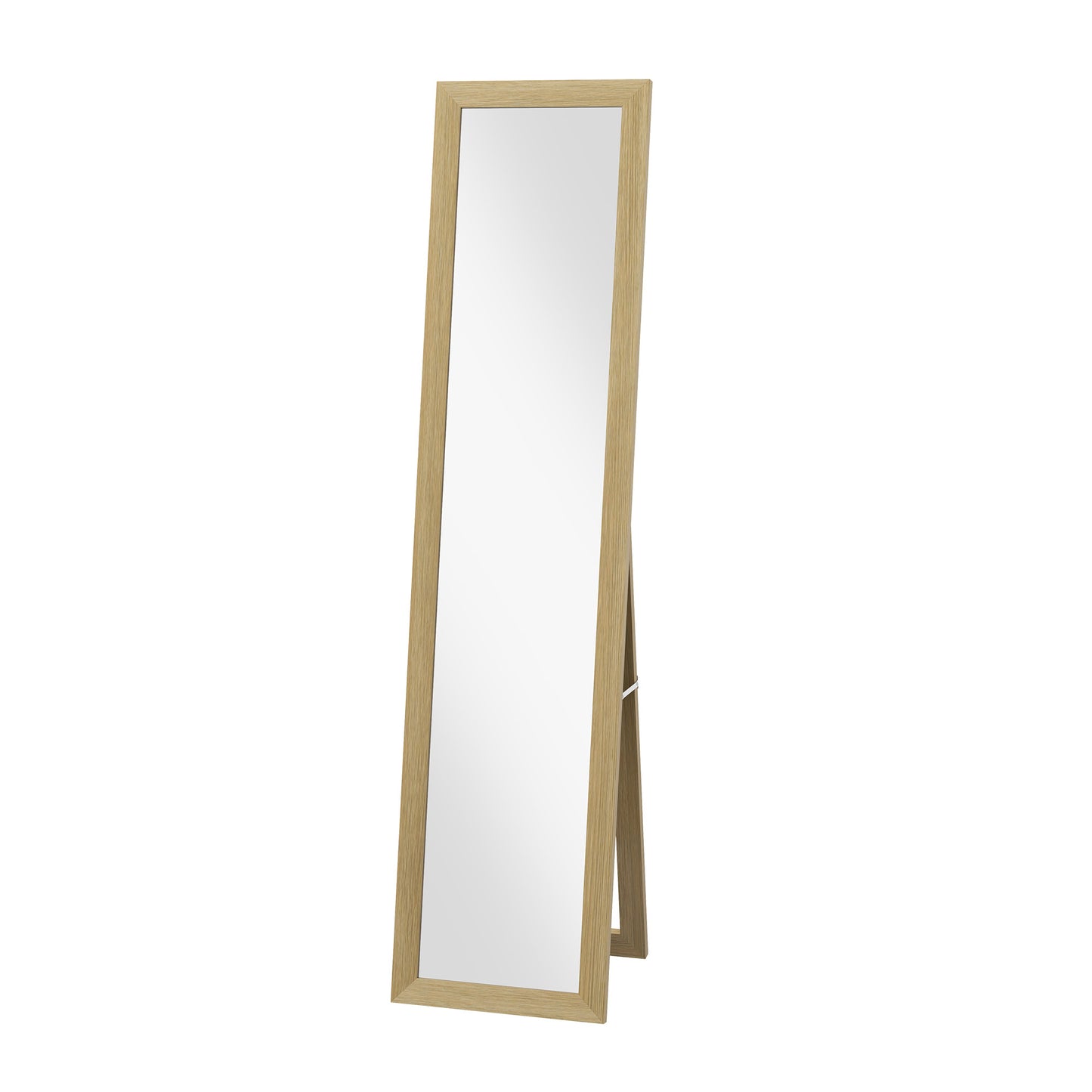 HOMCOM 15" x 62" Full Length Mirror for Bedroom, Free Standing Dressing Mirror, Wall Mirror for Living Room, Grey
