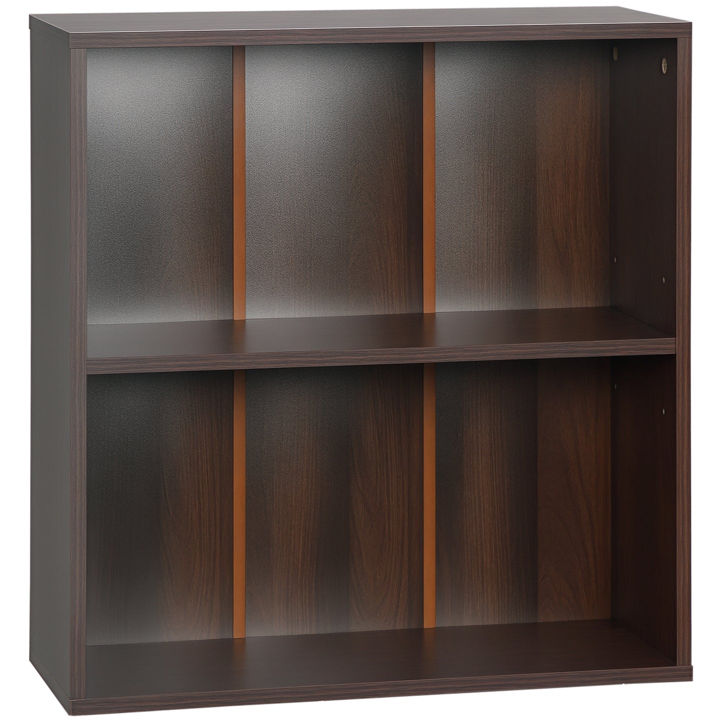 HOMCOM 5-Tier Bookcase, Storage Bookshelf, Display Shelves with Adjustable Shelves for Living Room, Home Office, Nature Wood
