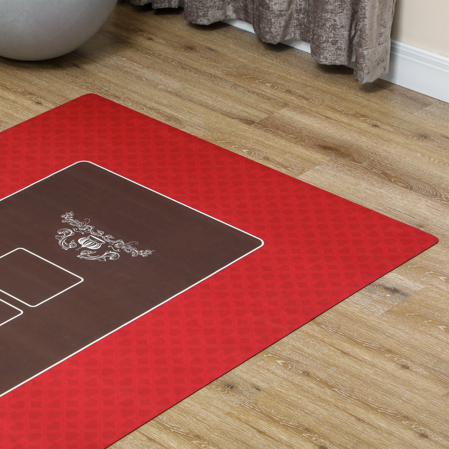 Soozier Poker Table Top Poker Mat for 6 Player, Green