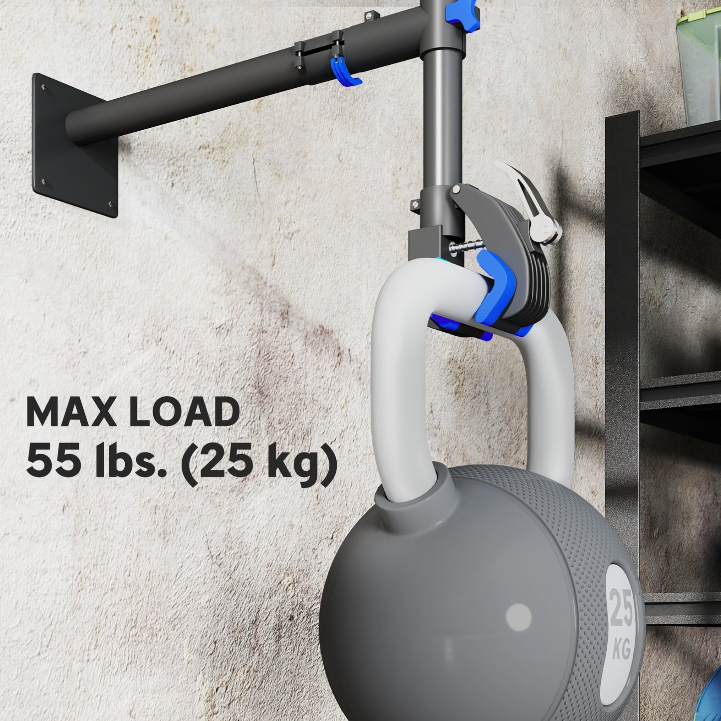 HOMCOM Bicycle Repair Stand Max 88 lbs, Bike Fixing Stand, Height Adjustable, Foldable and 360° Rotatable for Road Bike, Mountain Bike, E-Bike