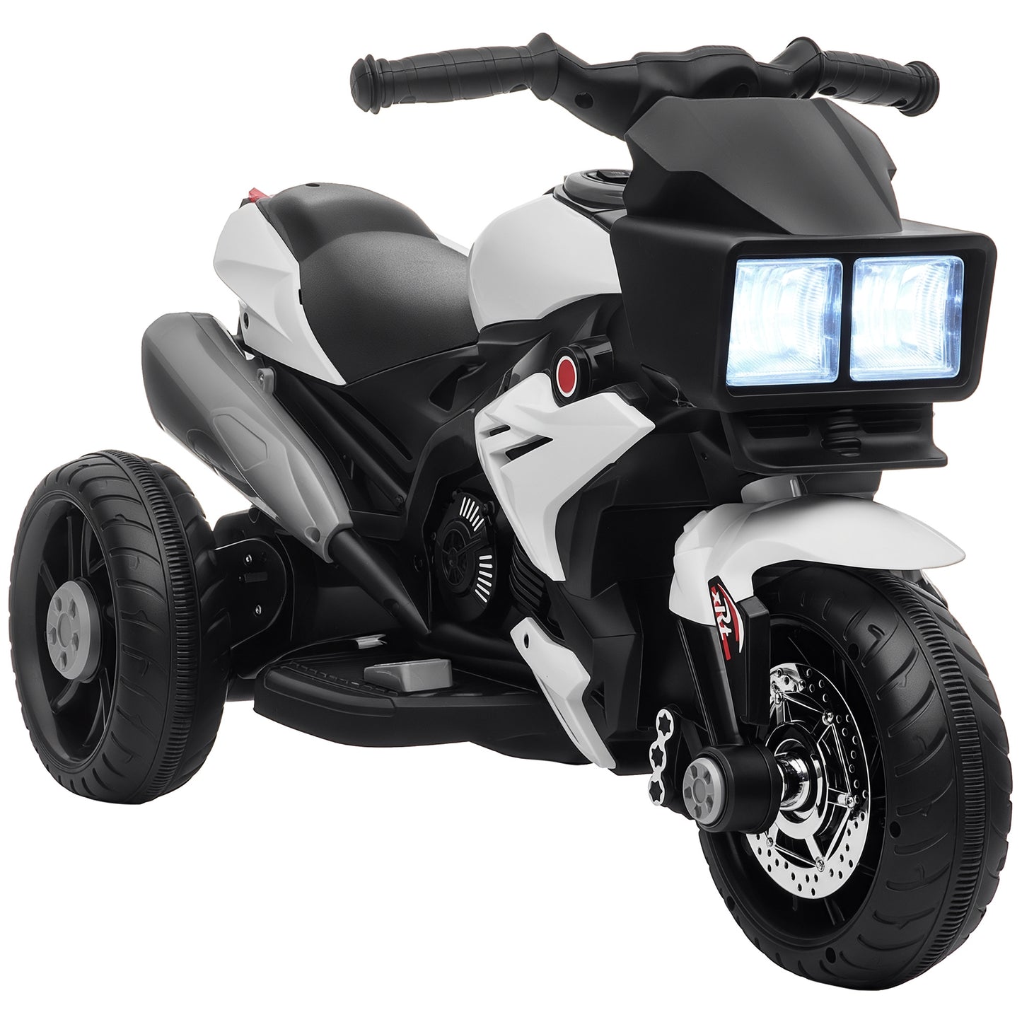 Aosom Kids Electric Pedal Motorcycle Ride-On Toy 6V Battery Powered w/ Music Horn Headlights Motorbike for Girls Boy Blue