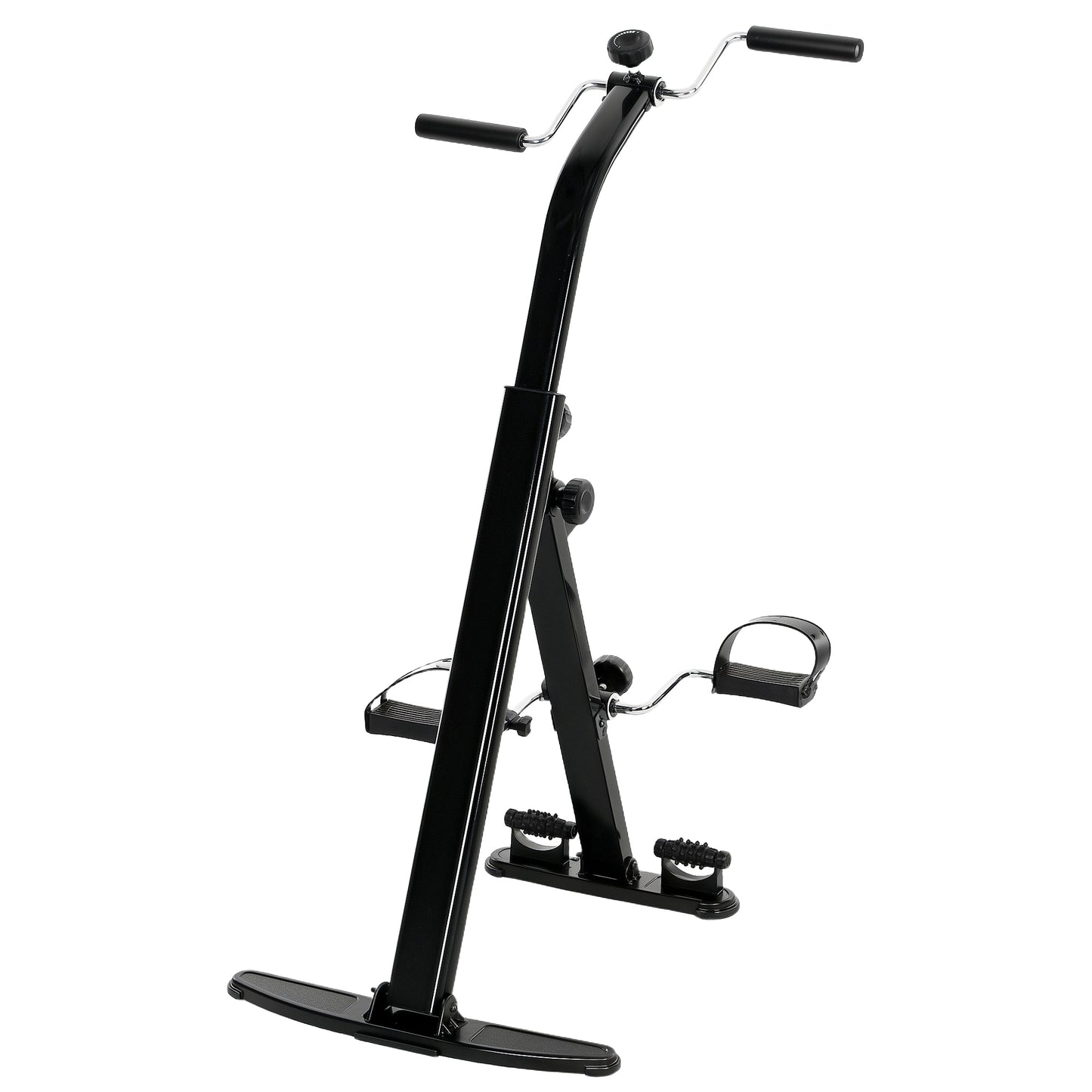 Soozier Seated Pedal Exerciser, Foldable Leg Exercise Bike with LCD Monitor for Seniors Elderly Rehabilitation Recovery Therapy