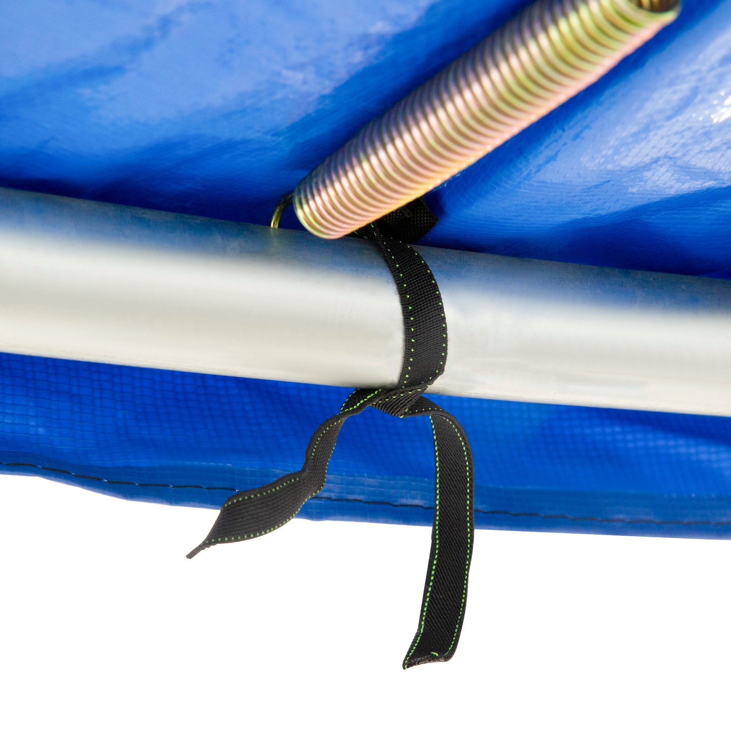 HOMCOM ⌀12ft Trampoline Pad ⌀144" Spring Safety Replacement Gym Bounce Jump Cover EPE Foam, Blue