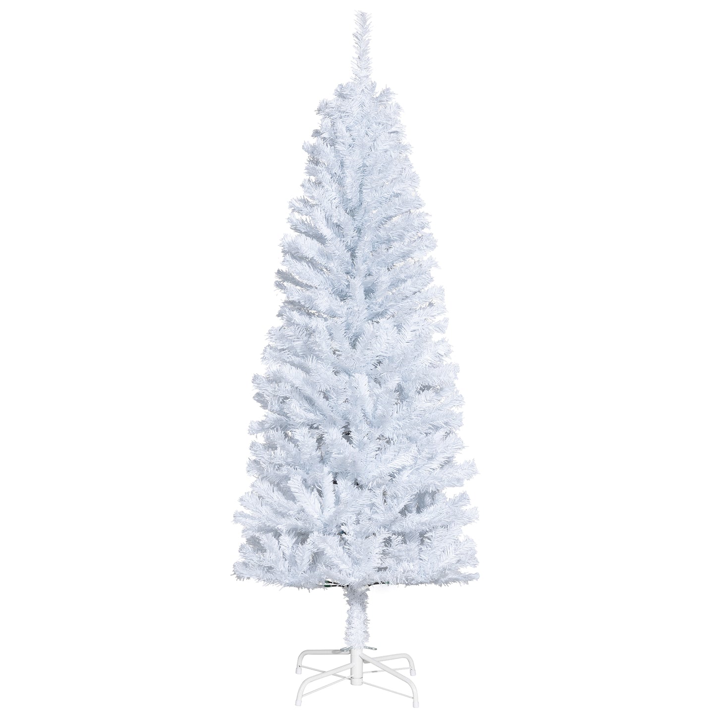 HOMCOM 4FT Artificial Christmas Tree Holiday Xmas Holiday Pencil Tree Decoration with Automatic Open for Home Party, Pink