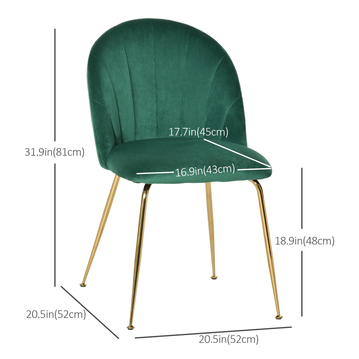 HOMCOM living room modern mid century accent fabric restaurant Lounge elegant side seat comfortable indoor furniture padded kitchen