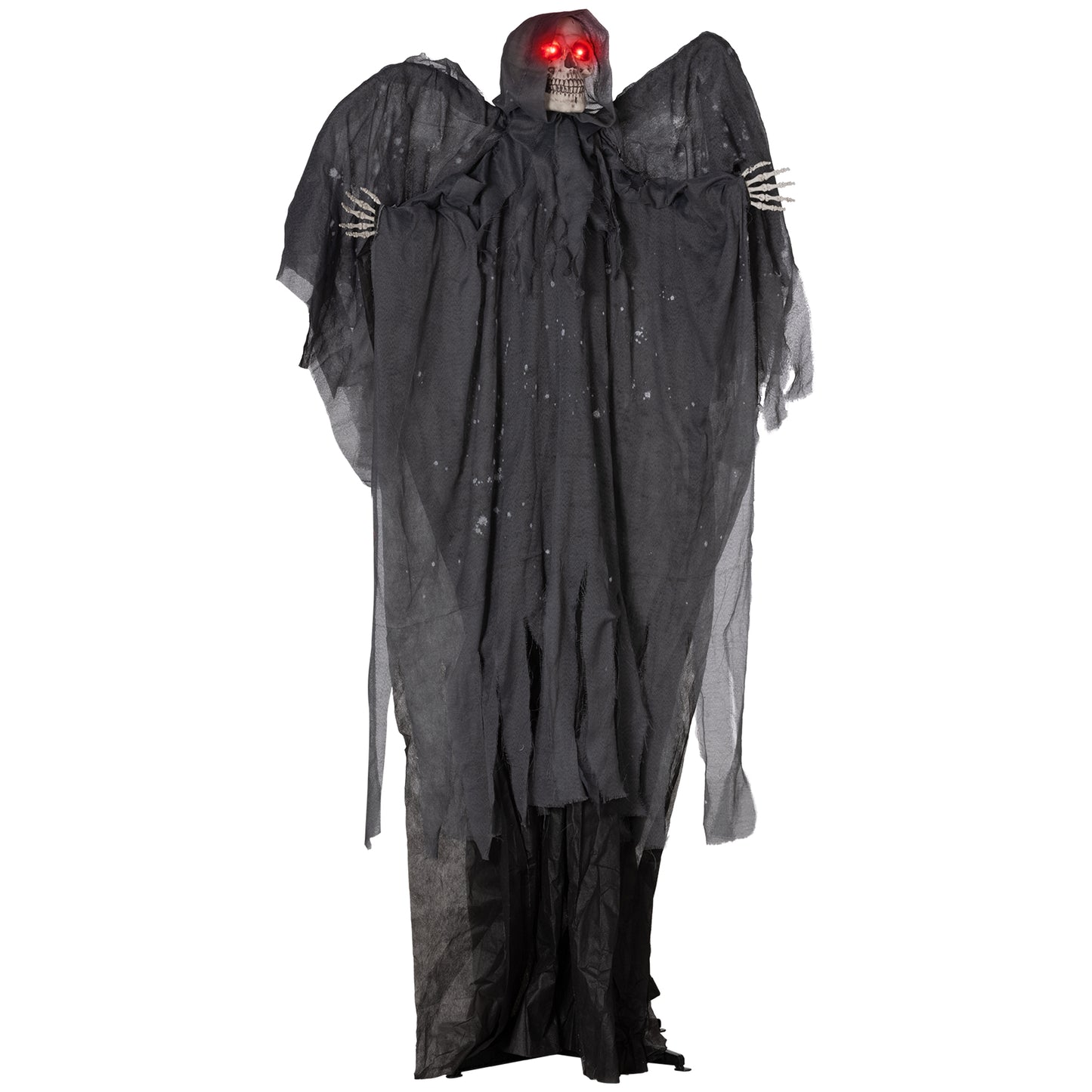 Outsunny 5.6' Life Size Clown Outdoor Halloween Decoration Animatronic, Animated Prop w/ Light Up Eyes