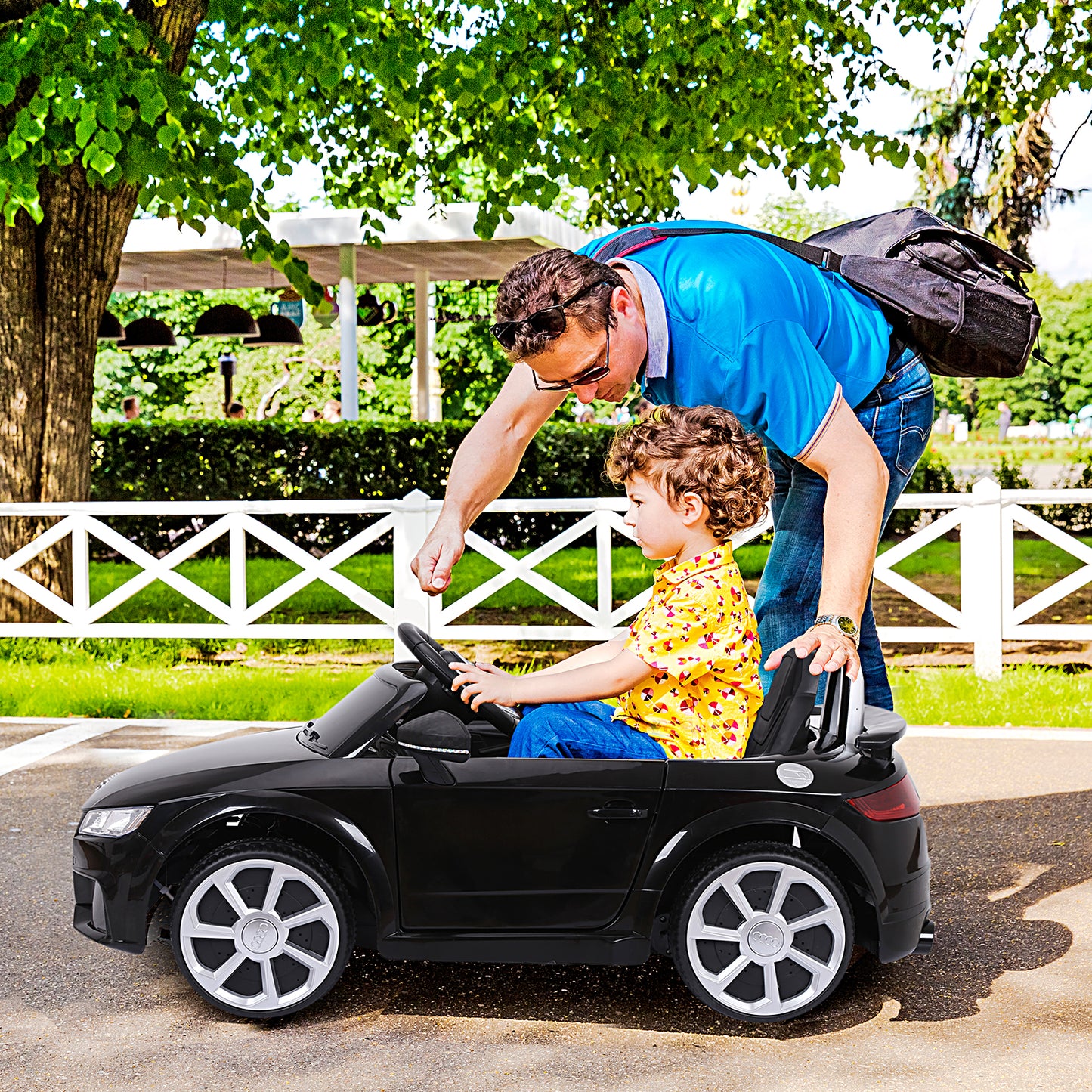 Aosom Officially Licensed Kids Ride-On Car 6V Battery Powered Vehicle Perfect Gift For Kids with Remote Control, Suspension Wheel, Adjustable Speed, White