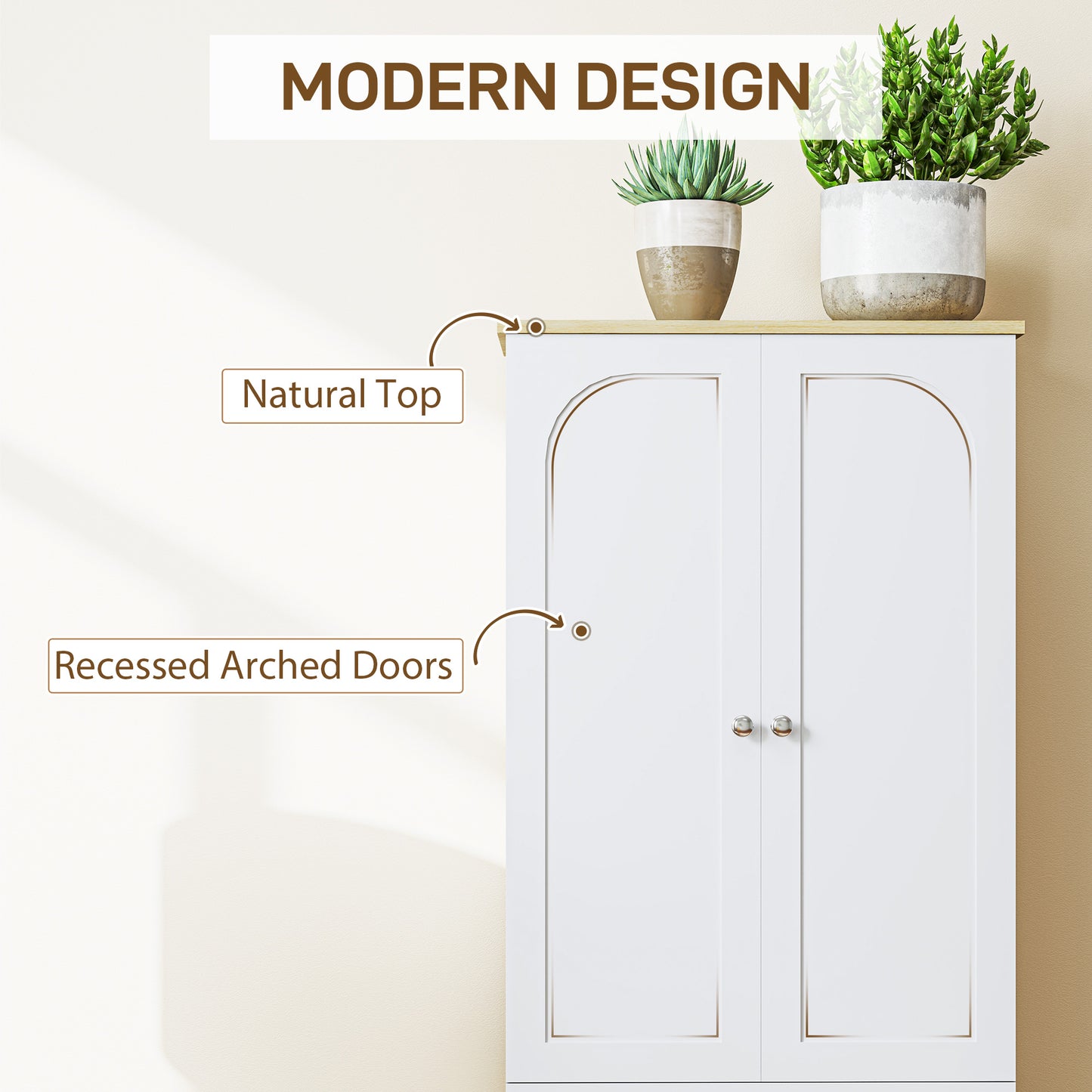 HOMCOM 72" Tall Pantry Cabinet, Kitchen Pantry Cabinet with Adjustable Shelves, Storage Cabinet with 4 Doors, White