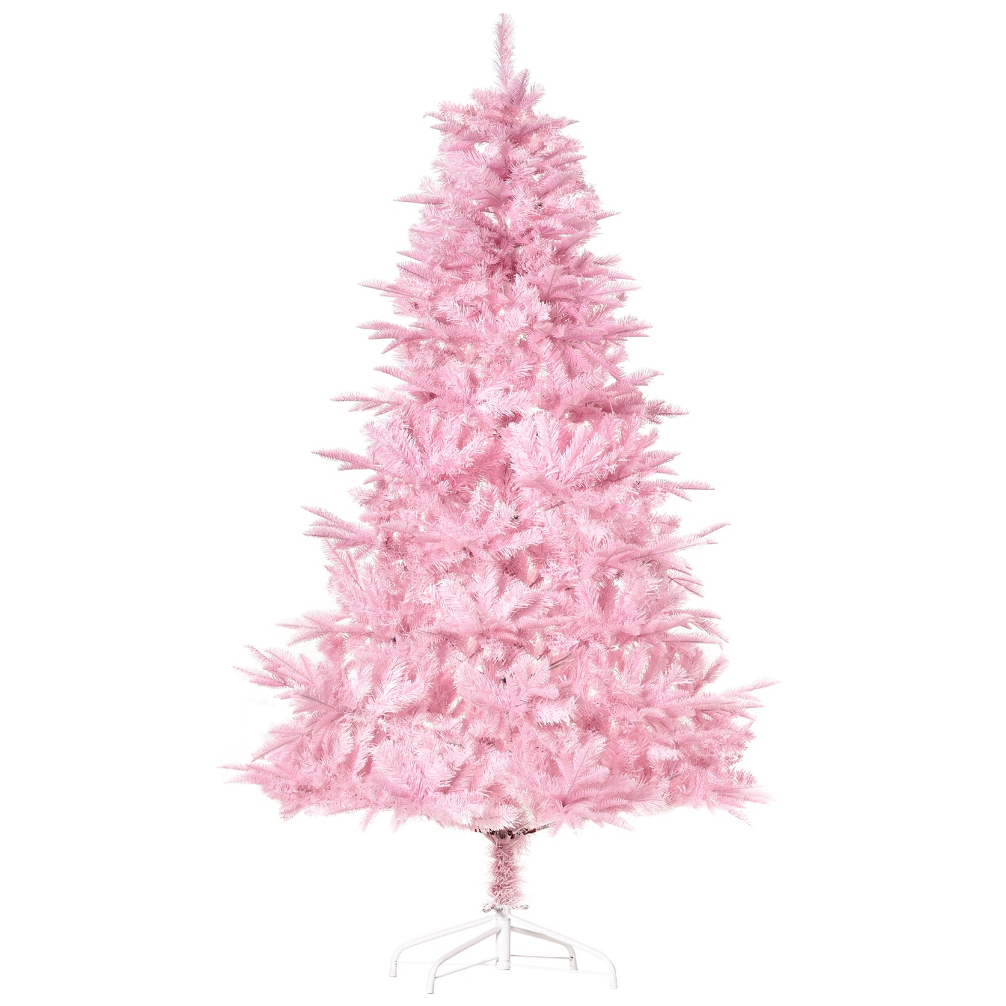 HOMCOM 5FT Artificial Christmas Tree Holiday Xmas Tree Decoration with Automatic Open for Home Party, Pink