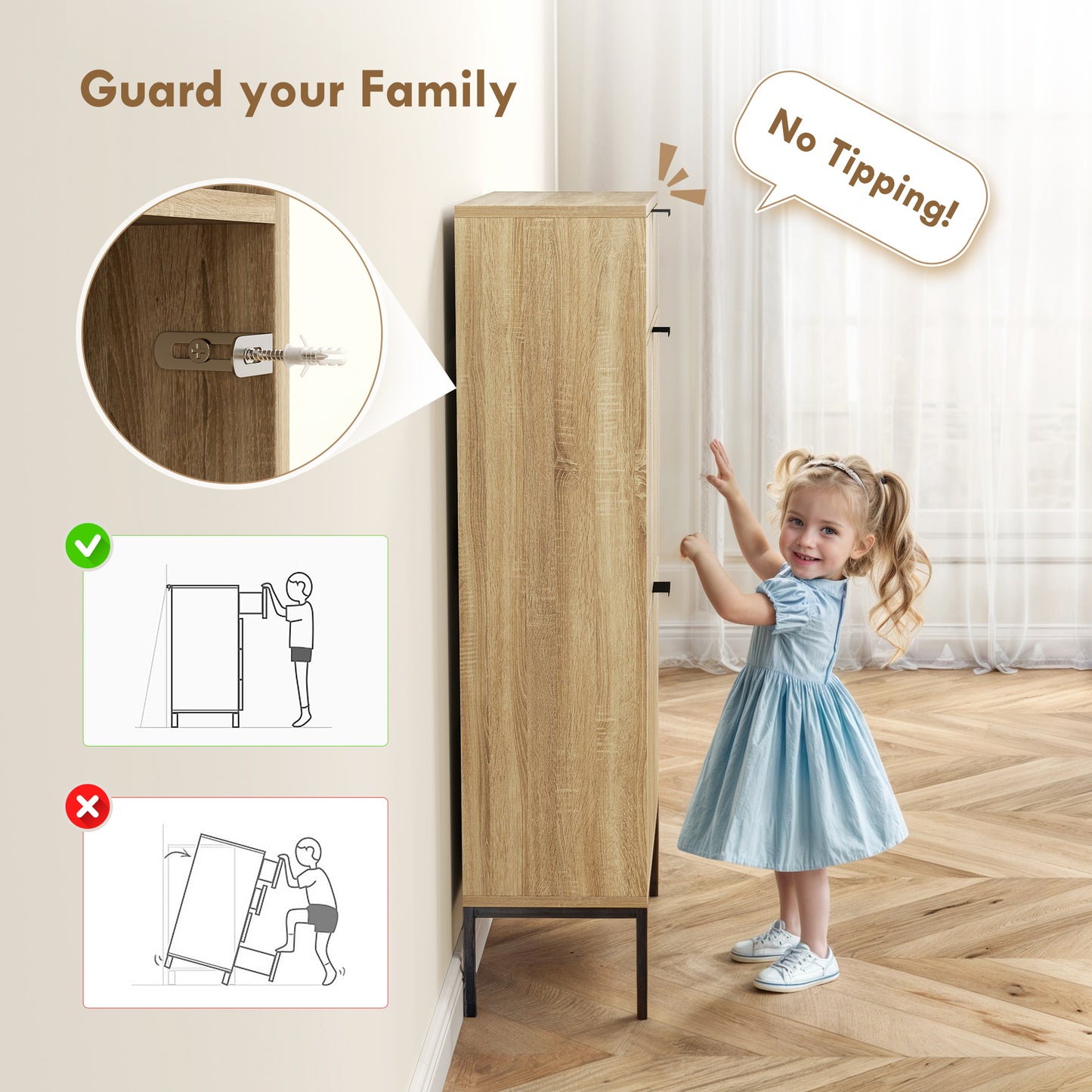 HOMCOM Narrow Shoe Storage Cabinet with Flip Drawers, Shoe Cabinet with Adjustable Shelves, Sliding Drawer, Holds 8 Pairs, Oak
