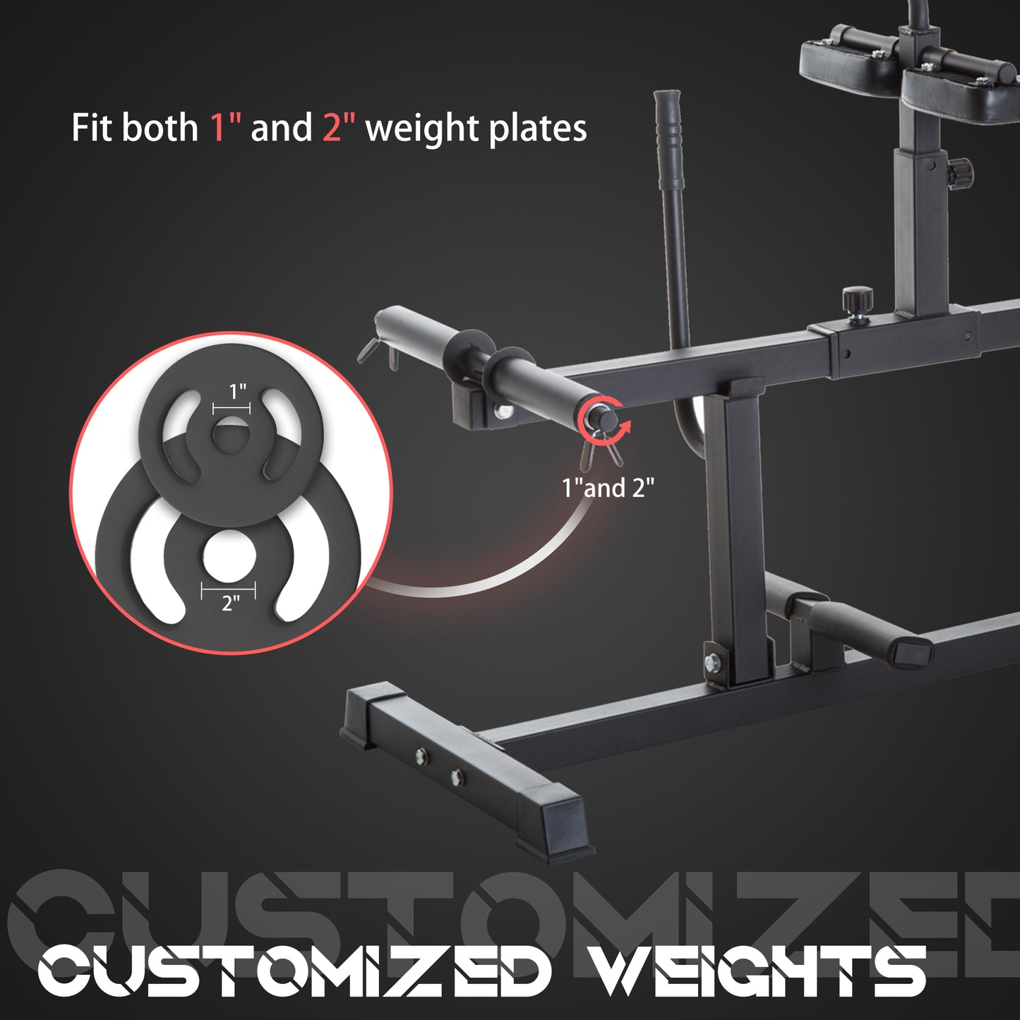 Soozier Adjustable Seated Calf Raise Machine, Steel Leg Press Machine, Strength Training Gym Equipment for Legs, Waist And Arms, Black