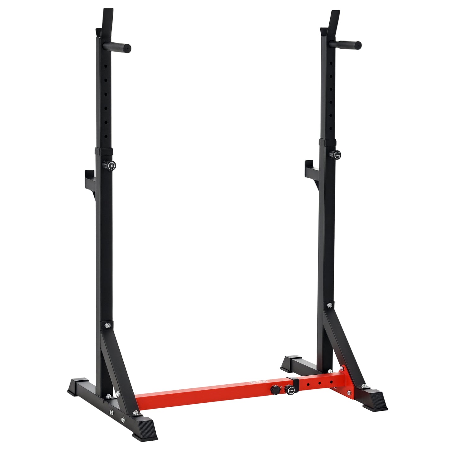 Soozier 2-Piece Barbell Rack, 53.5"-69.3" Height Adjustable Squat Rack Bench Press Rack, 440LBS Capacity