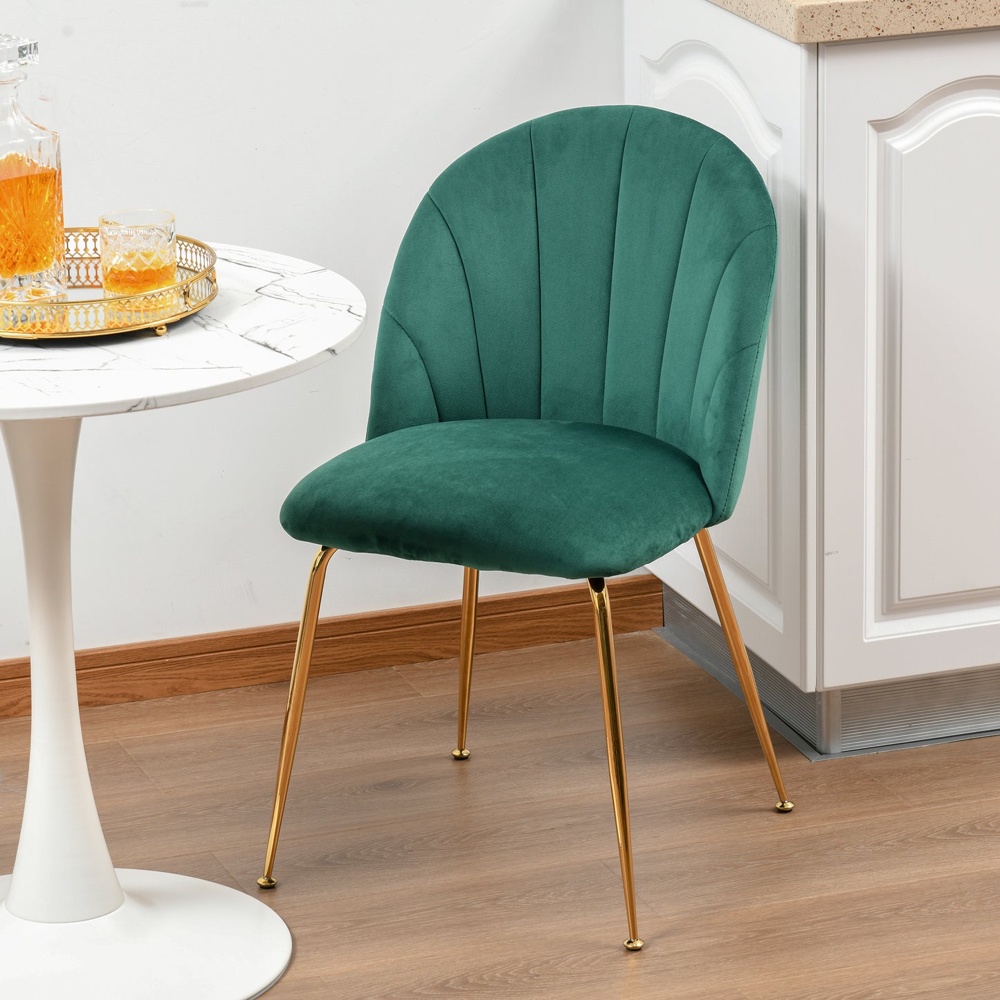 HOMCOM living room modern mid century accent fabric restaurant Lounge elegant side seat comfortable indoor furniture padded kitchen