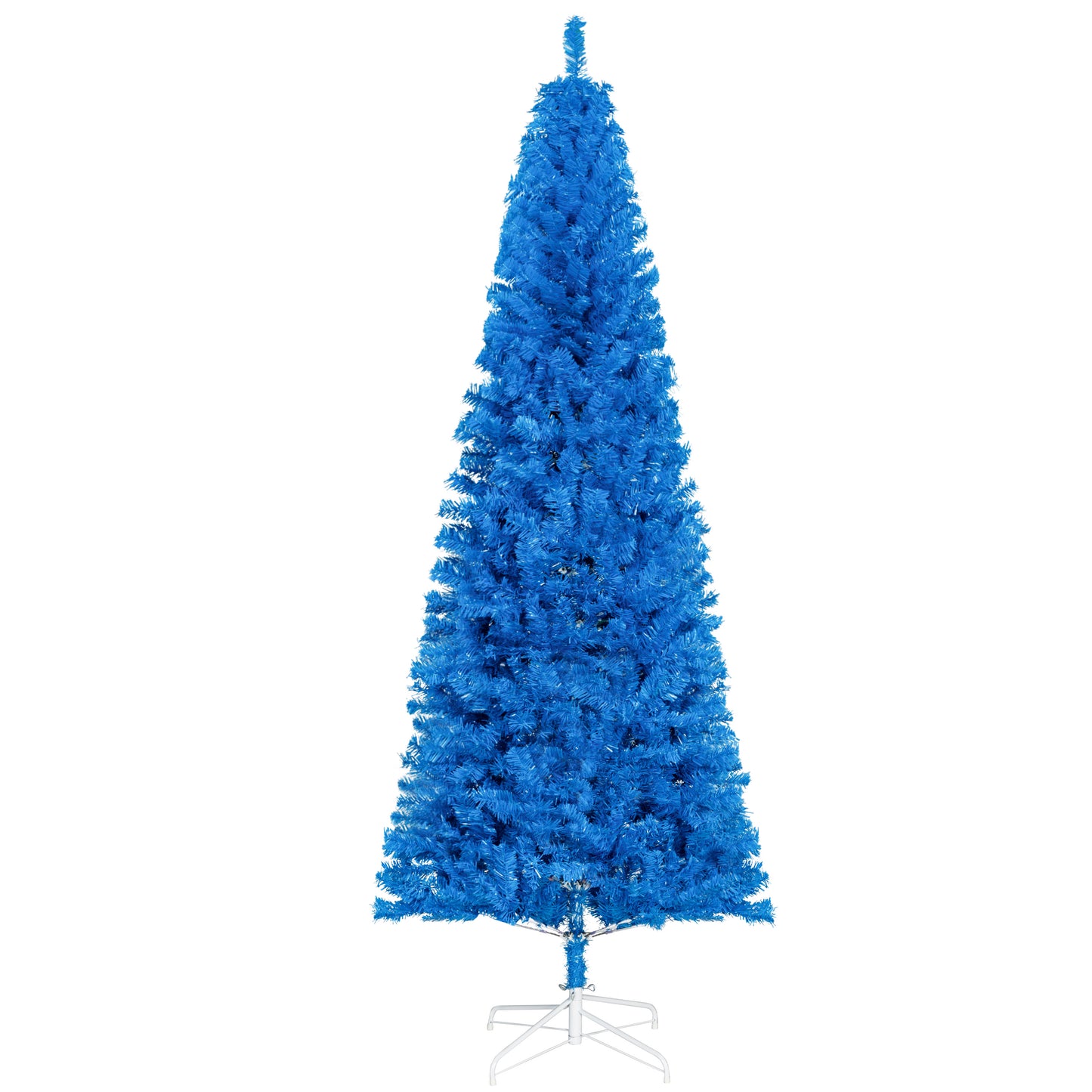 HOMCOM 4FT Artificial Christmas Tree Holiday Xmas Holiday Pencil Tree Decoration with Automatic Open for Home Party, Pink