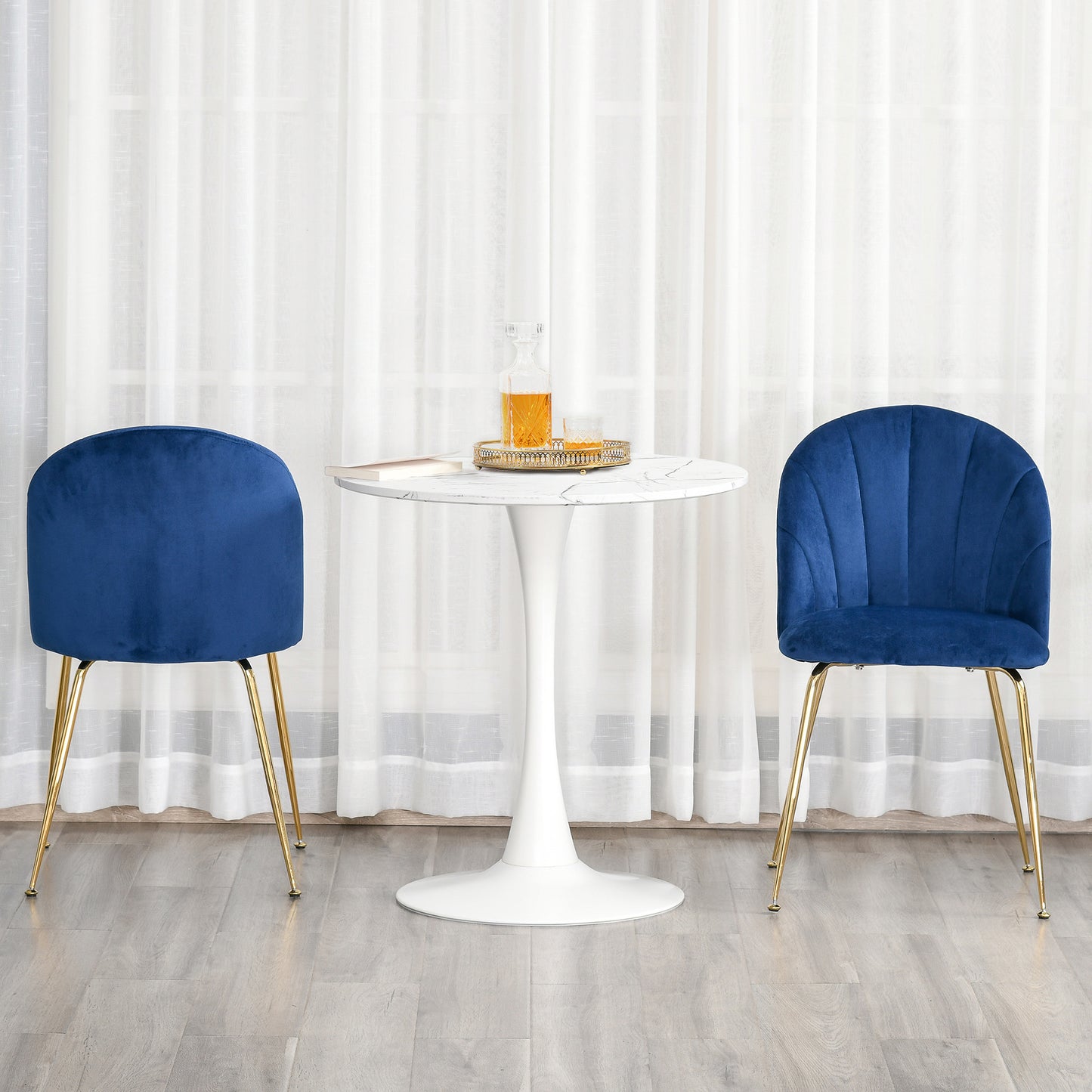 HOMCOM living room modern mid century accent fabric restaurant Lounge elegant side seat comfortable indoor furniture padded kitchen