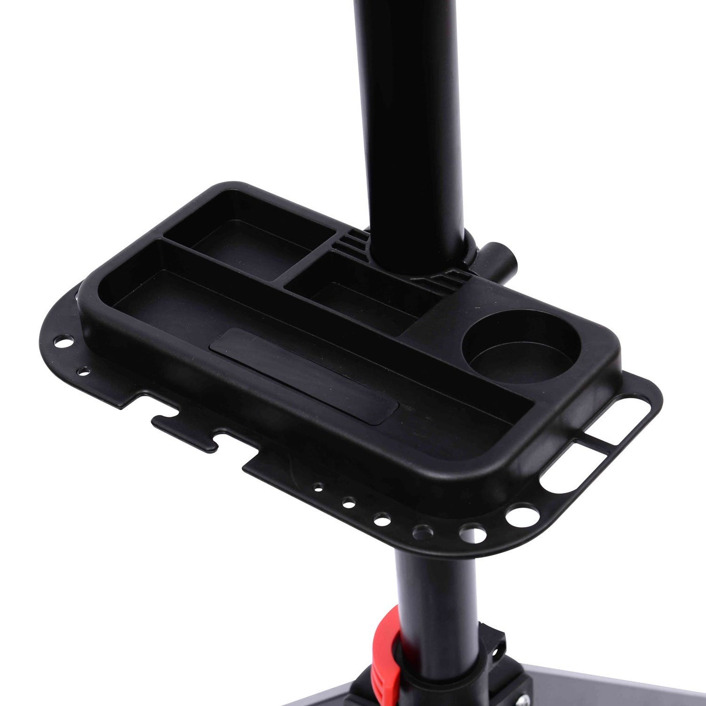HOMCOM Bike Repair Work Stand Adjustable Telescopic Arm 70.75" Rack Tool Tray Cycle