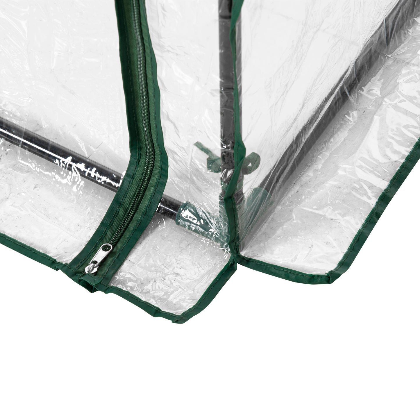 Outsunny 40"L x 20"W x 59"H Walk-in Garden Greenhouse with Steel Frame Outdoor Hot House Tomato Plant Warm House w/ Roll up Door, Plastic Cover, Clear