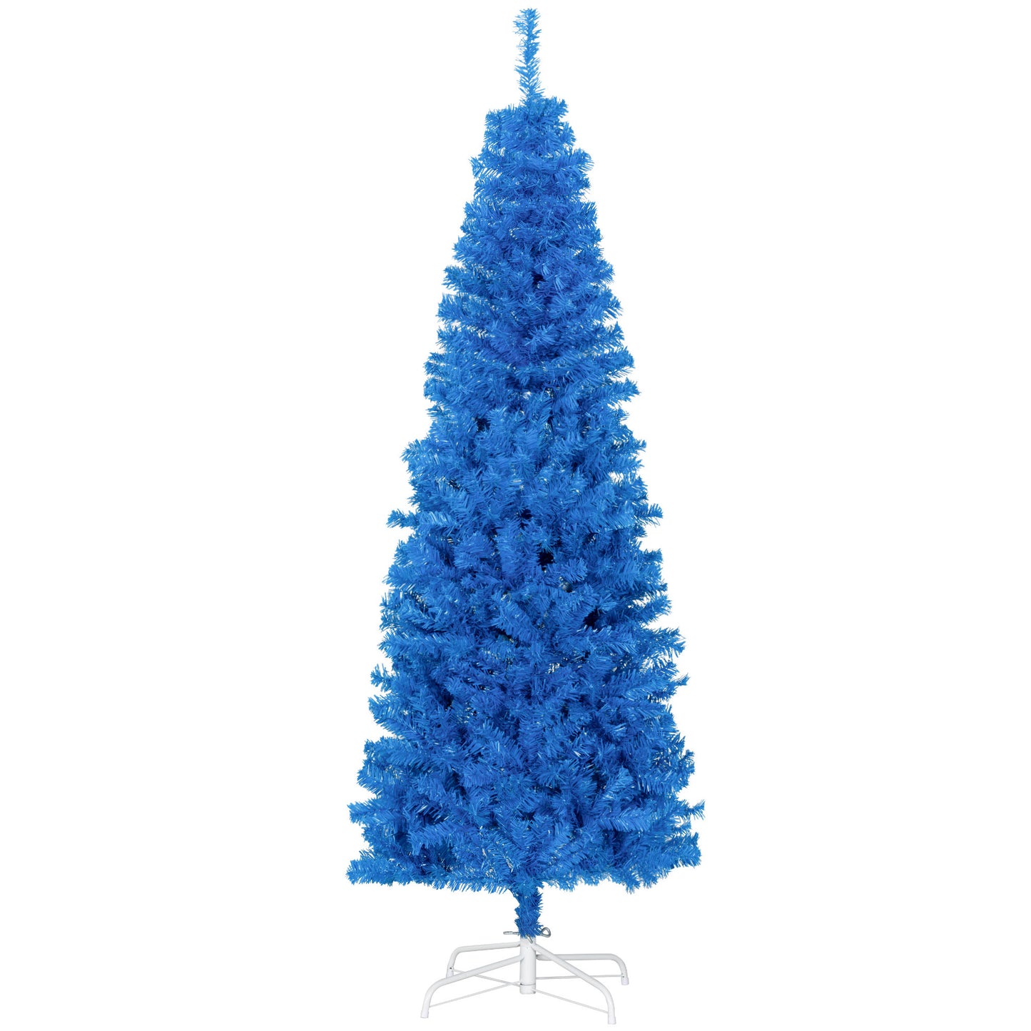 HOMCOM 4FT Artificial Christmas Tree Holiday Xmas Holiday Pencil Tree Decoration with Automatic Open for Home Party, Pink