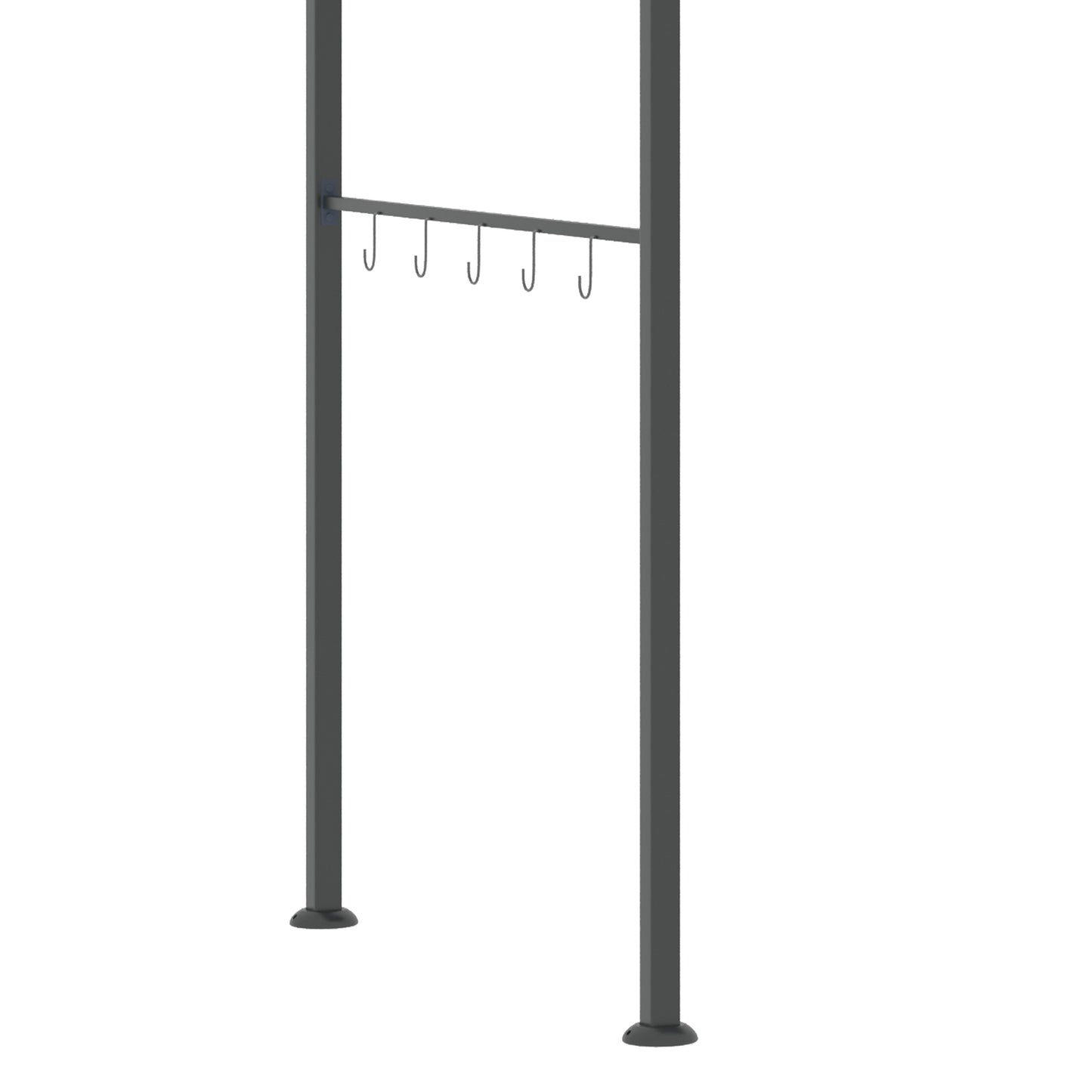 Outsunny 7' x 5' BBQ Grill Gazebo Tent, Garden Grill Canopy with Steel Frame and Hooks, Outdoor Sun Shade, Grey