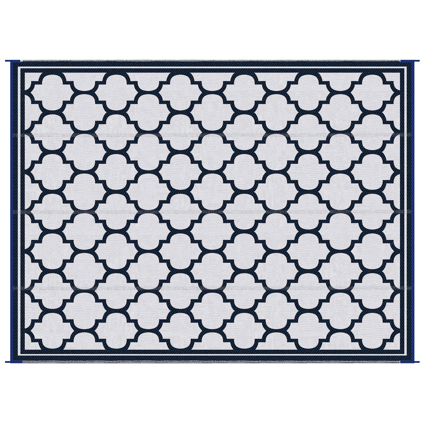 Outsunny 9'x12' Reversible Outdoor RV Rug, Patio Floor Mat, Plastic Straw Rug for Backyard, Deck, Beach, Camping, Black