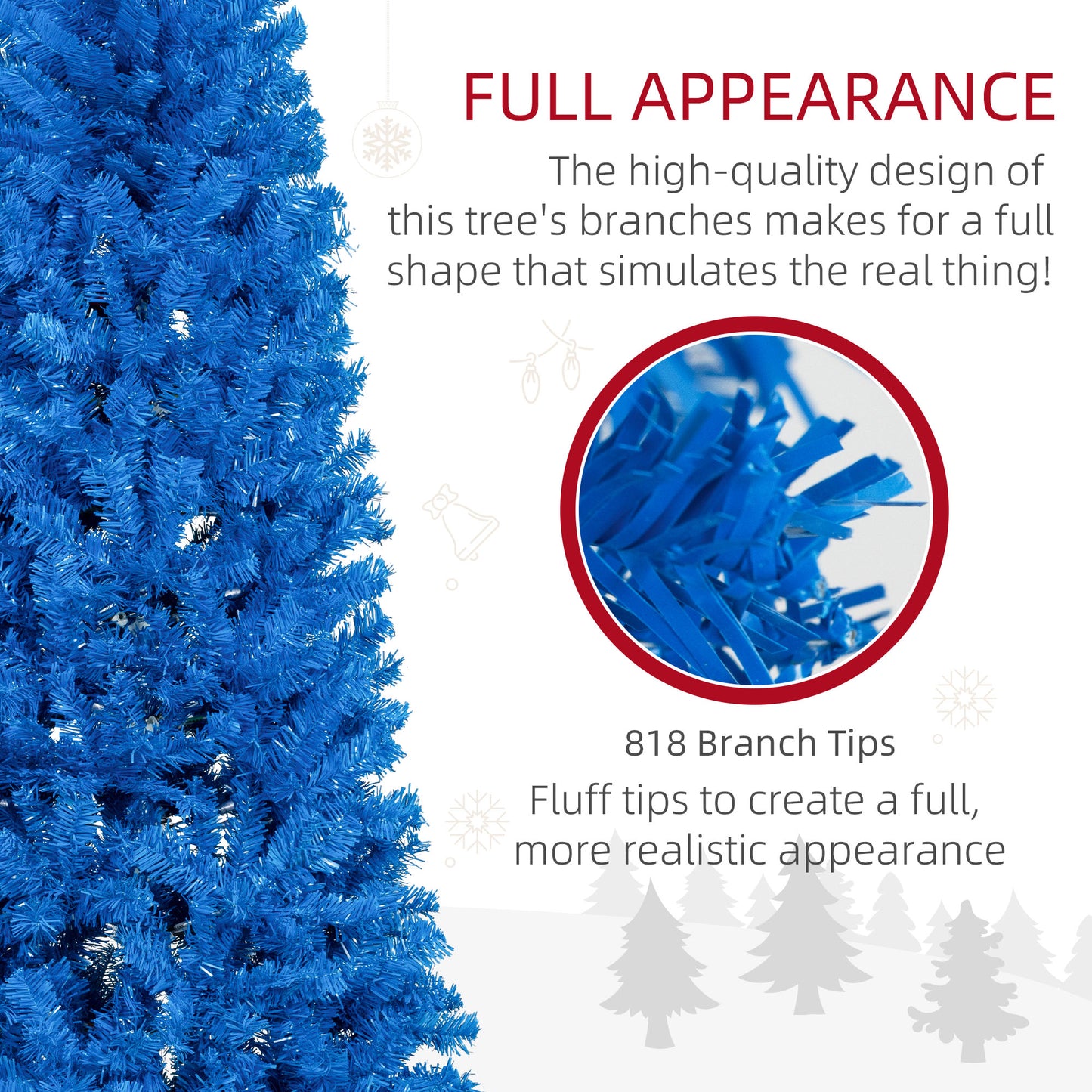 HOMCOM 4FT Artificial Christmas Tree Holiday Xmas Holiday Pencil Tree Decoration with Automatic Open for Home Party, Pink