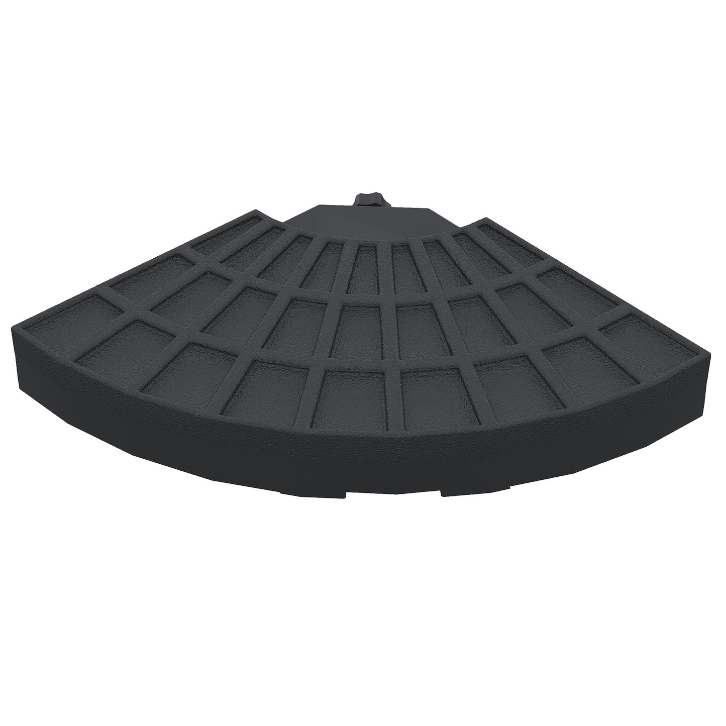 Outsunny Set of 4 Umbrella Base Weights Outdoor Parasol Holder for Cross Base Portable