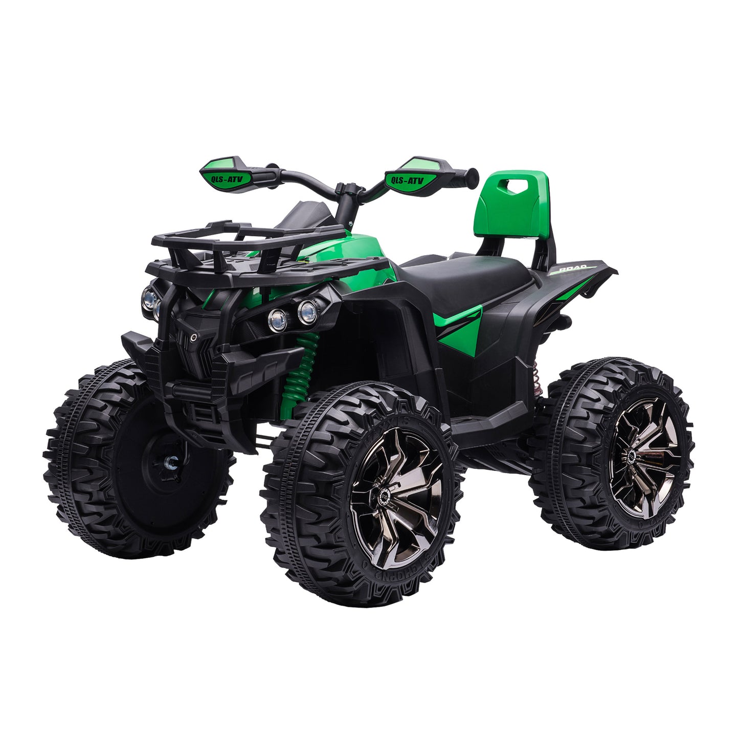 Aosom Kids Ride-on Car, 12V/10AH Four Wheeler Kids ATV, Battery Powered Off-Road Quad with MP3, Headlights, Suspension, 1.8-5 mph, Red