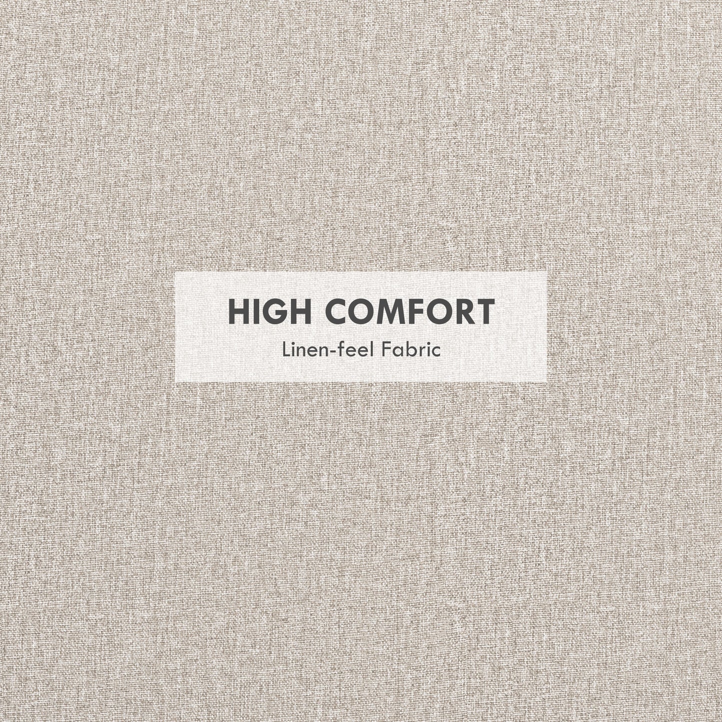 HOMCOM Round Coffee Table, End Table with Hidden Storage and Tray Top, Linen Upholstered Footrest for Living Room