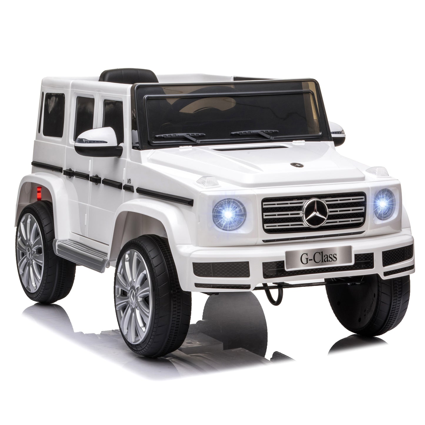 Aosom Mercedes Benz G500 Licensed 12V Kids Ride on Car with Remote Control, Music, Lights, MP3 for 37-96 months, Black