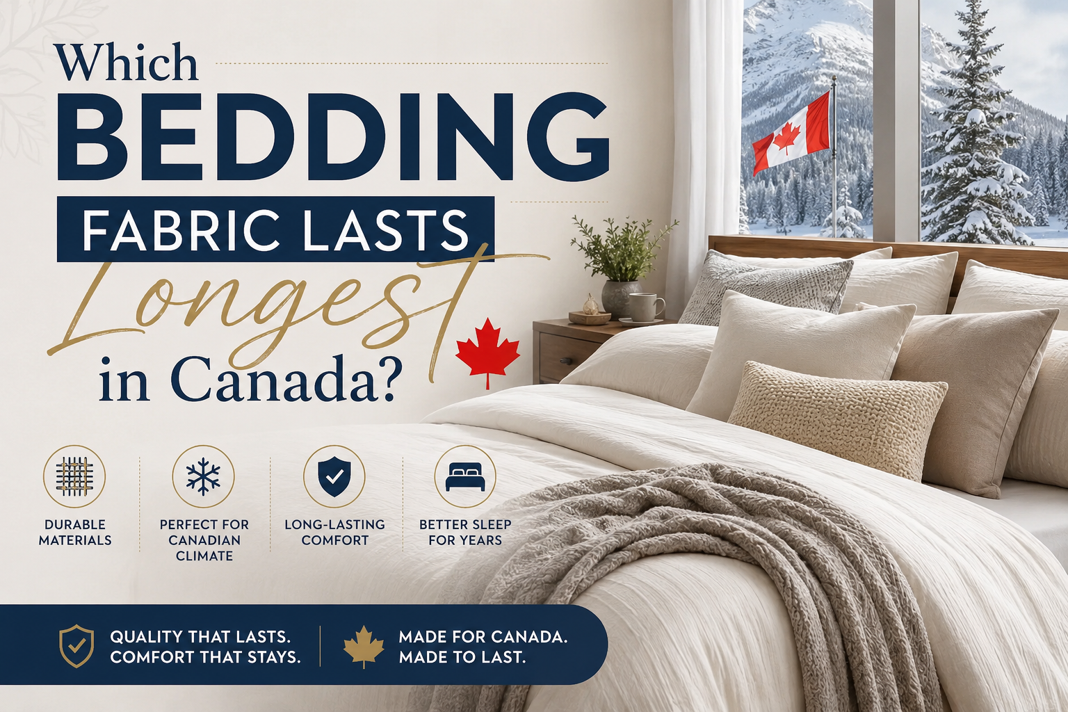 Which bedding fabric lasts longest in Canada? Discover long-lasting bedding fabric Canada for quality sleep.